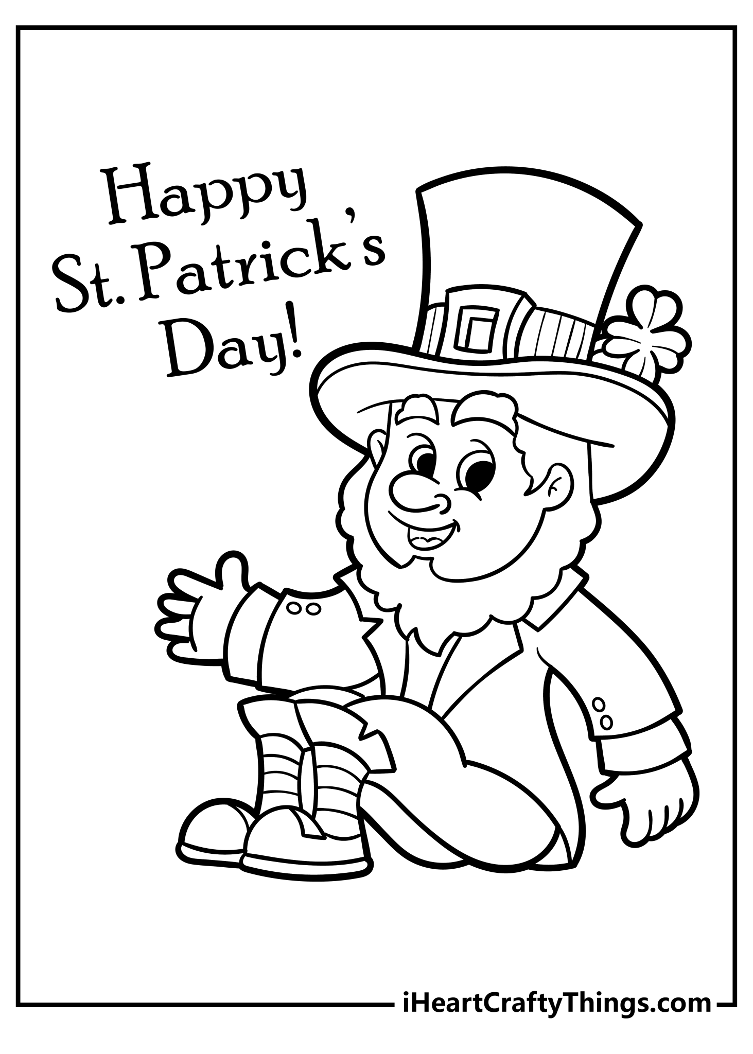 Printable St Patricks Coloring Pages