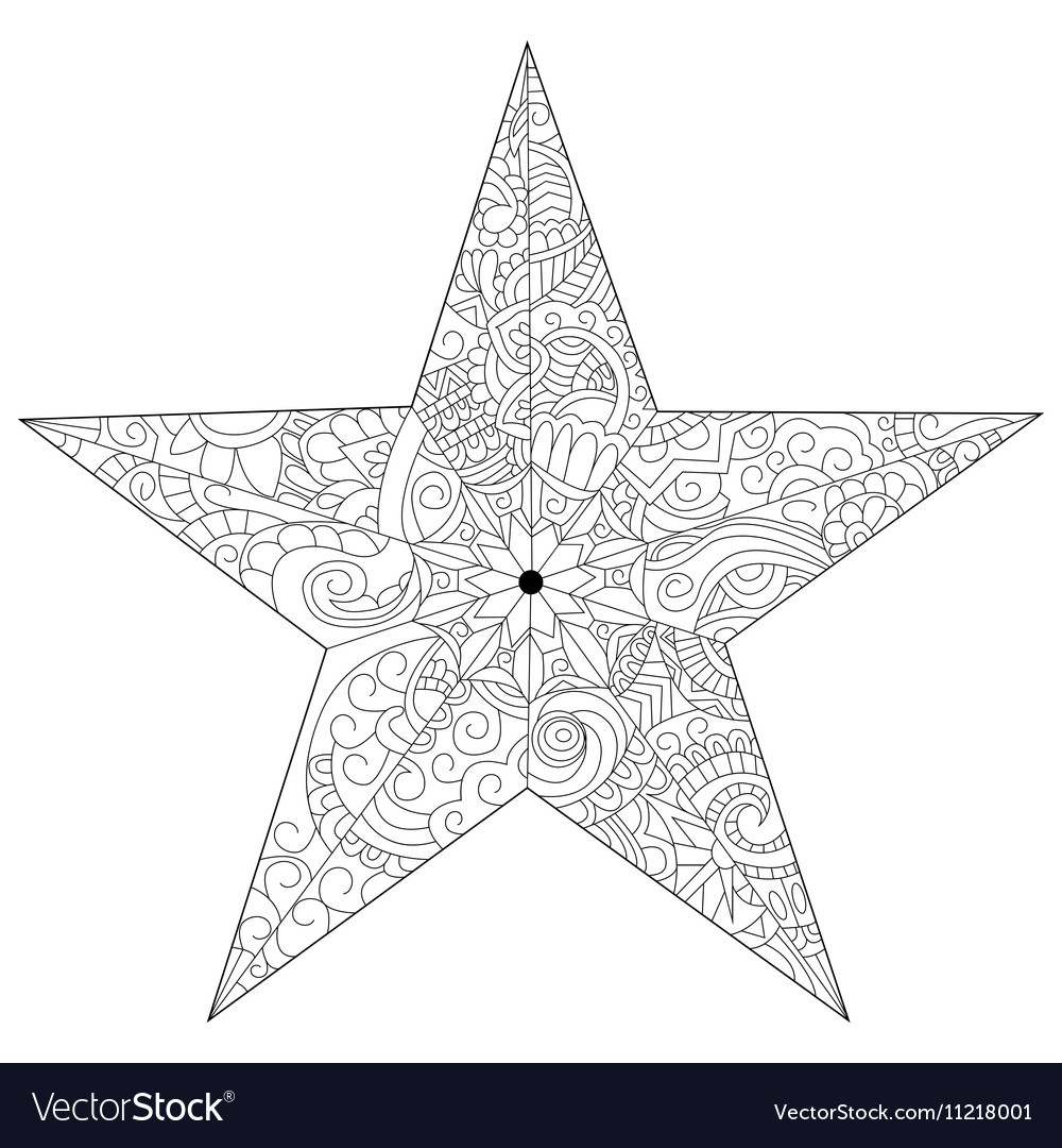 Adult Coloring Star Pages Printable
