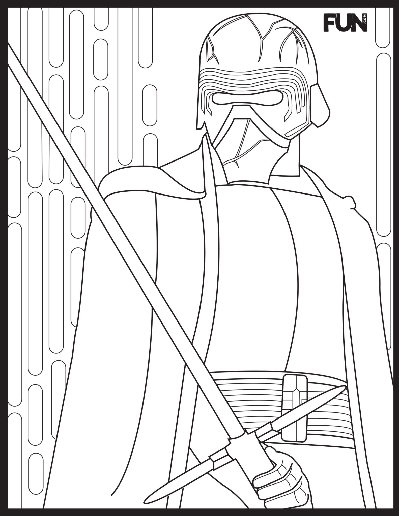 Kylo Ren Printable Coloring Pages