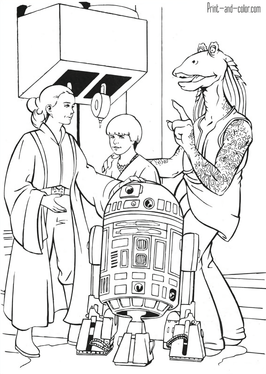 Printable Coloring Pages Star Wars