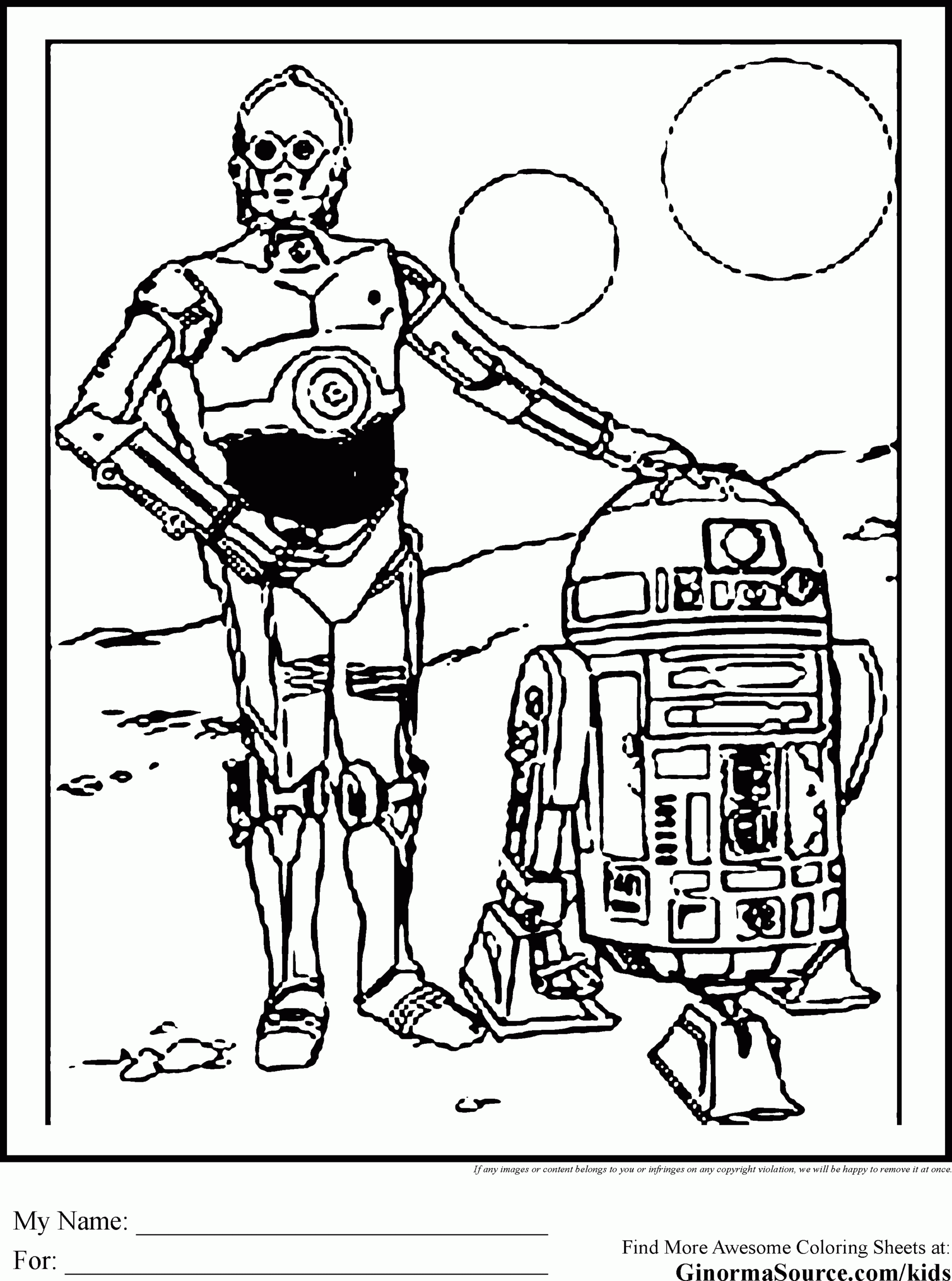Starwars Printable Coloring Pages