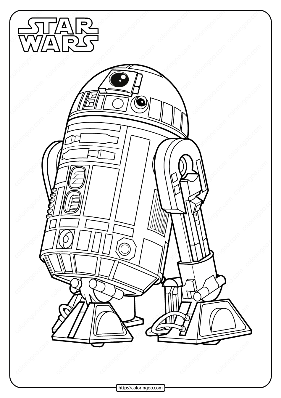 Star Wars R2 D2 Printable Coloring Pages