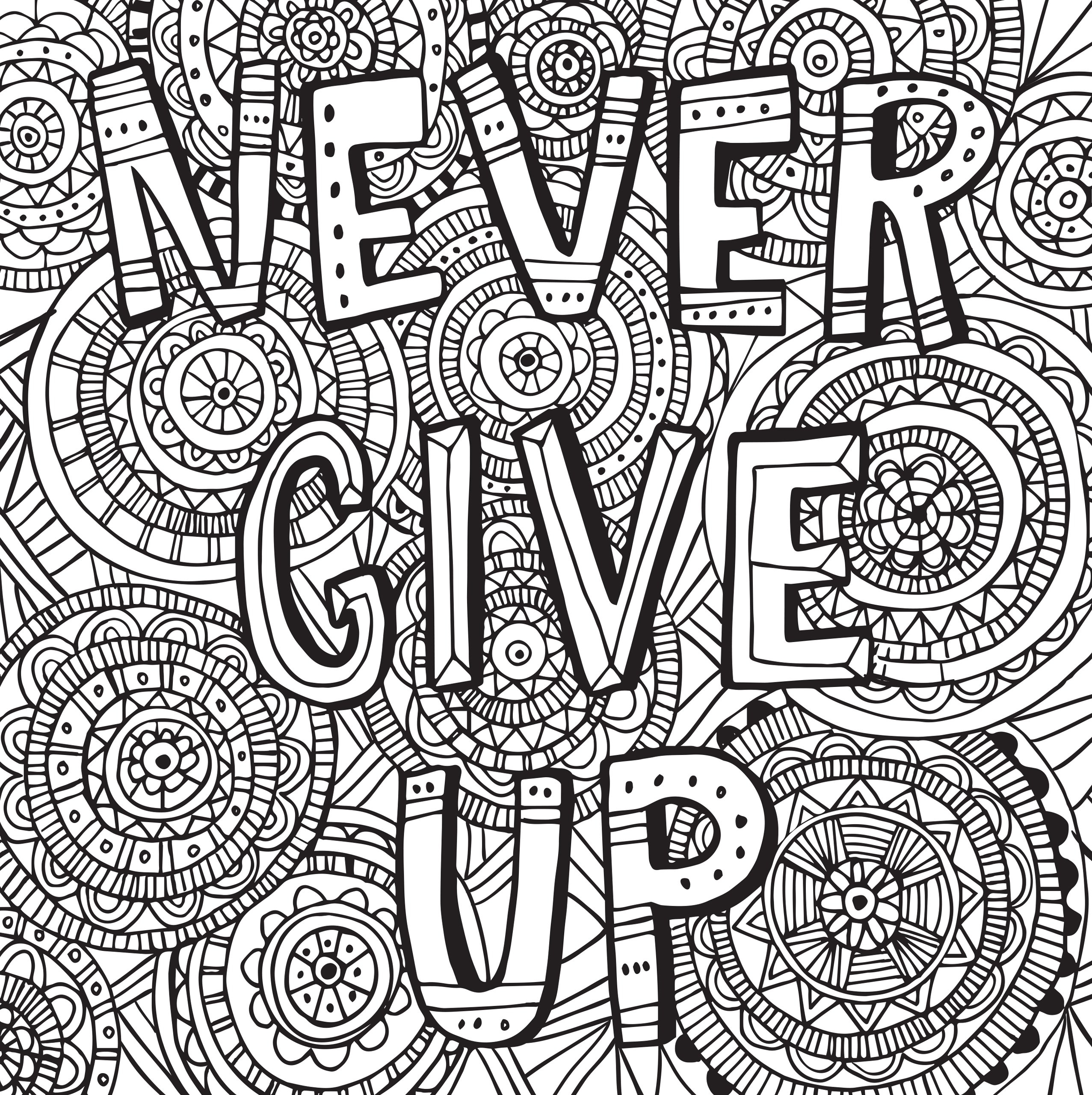 Stress Relief Printable Coloring Pages