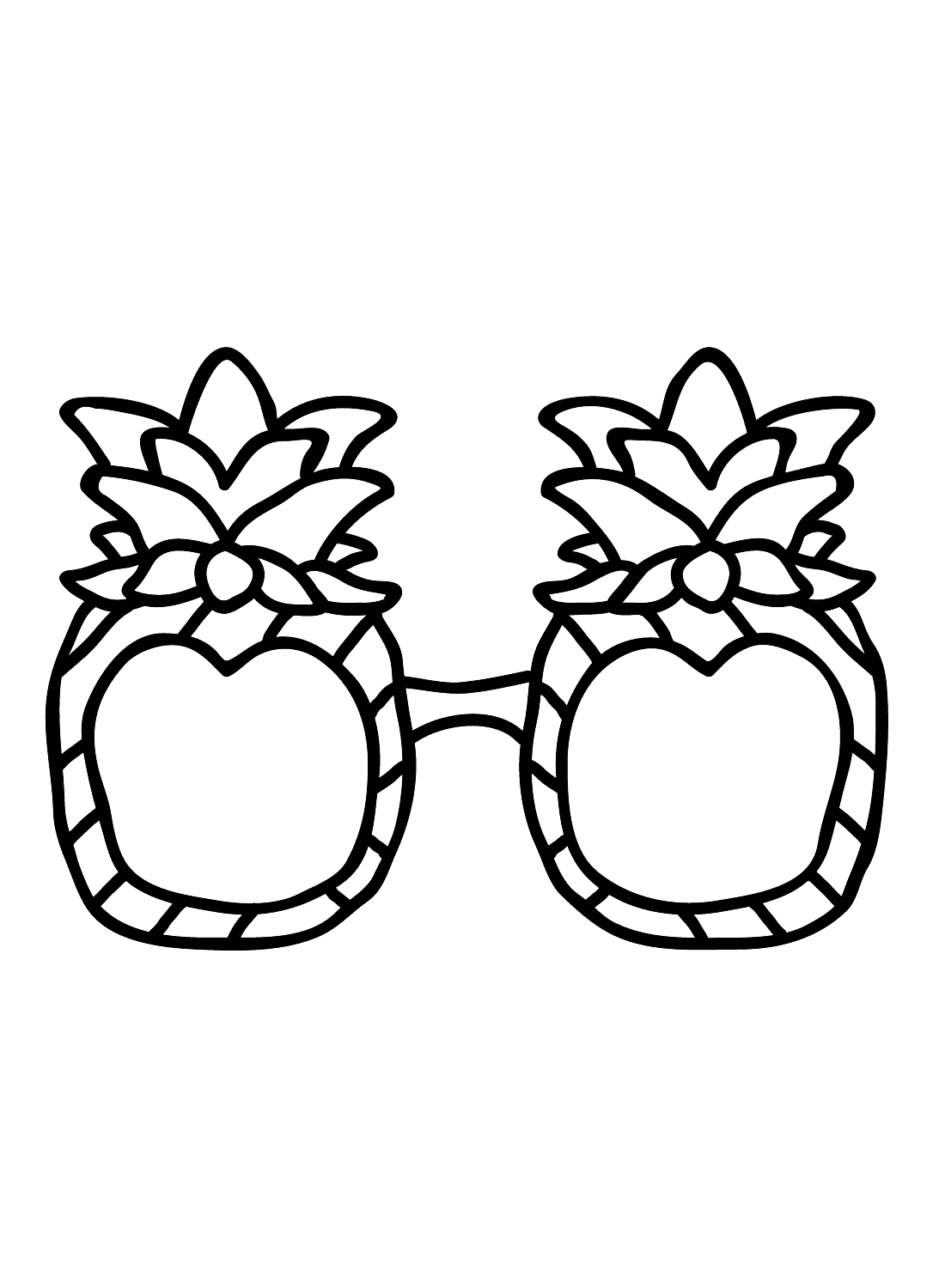 Printable Sunglasses Coloring Pages