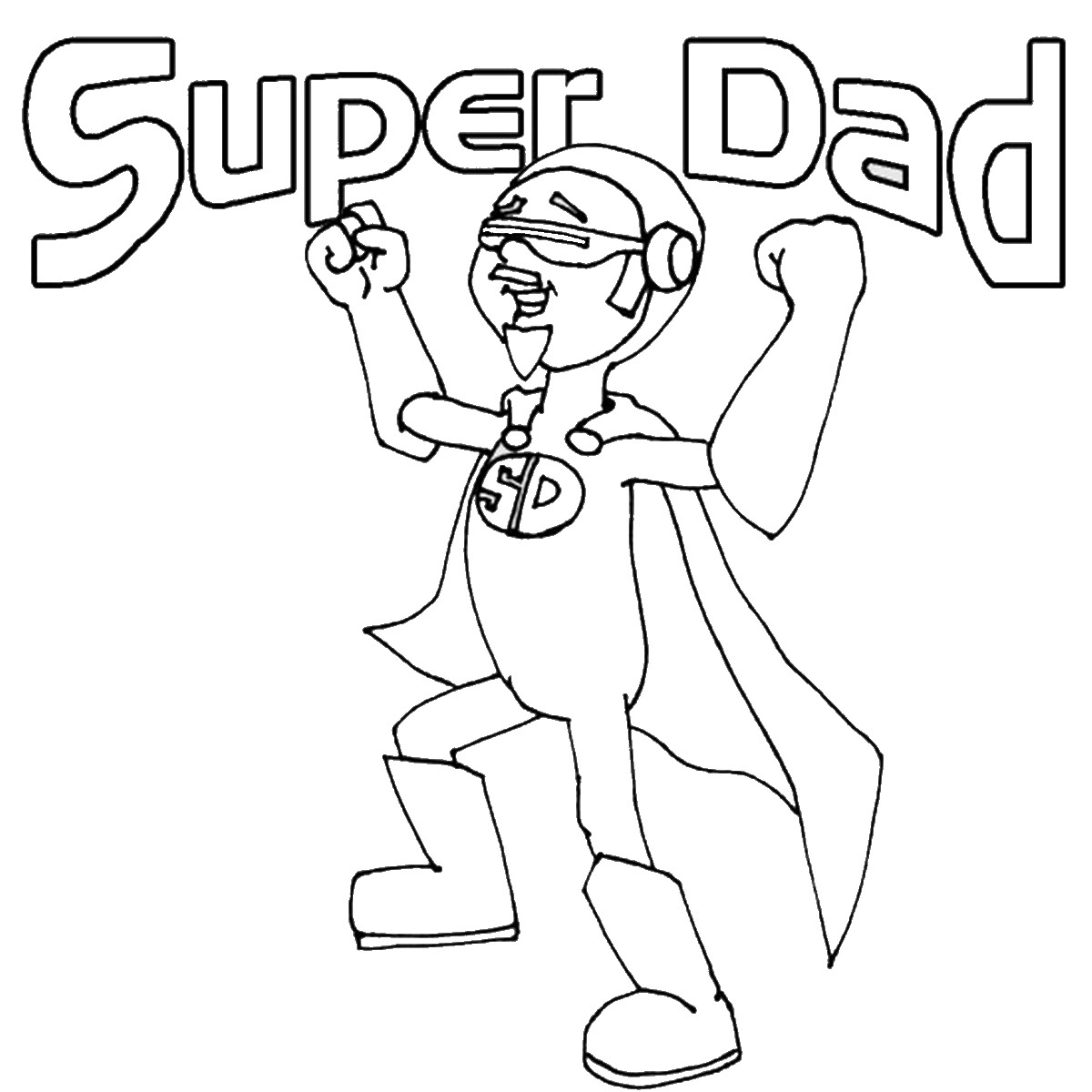 Super Dad Coloring Pages At GetColorings Free Printable Colorings Pages To Print And Color