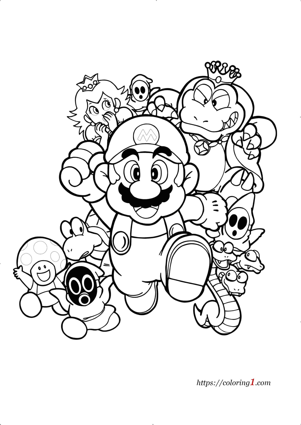 Super Mario Bros Coloring Pages 2 Free Coloring Sheets 2021 Mario Coloring Pages Super