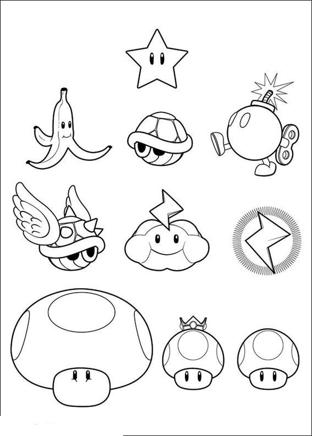 Super Mario Characters Coloring Pages At GetColorings Free Printable Colorings Pages To