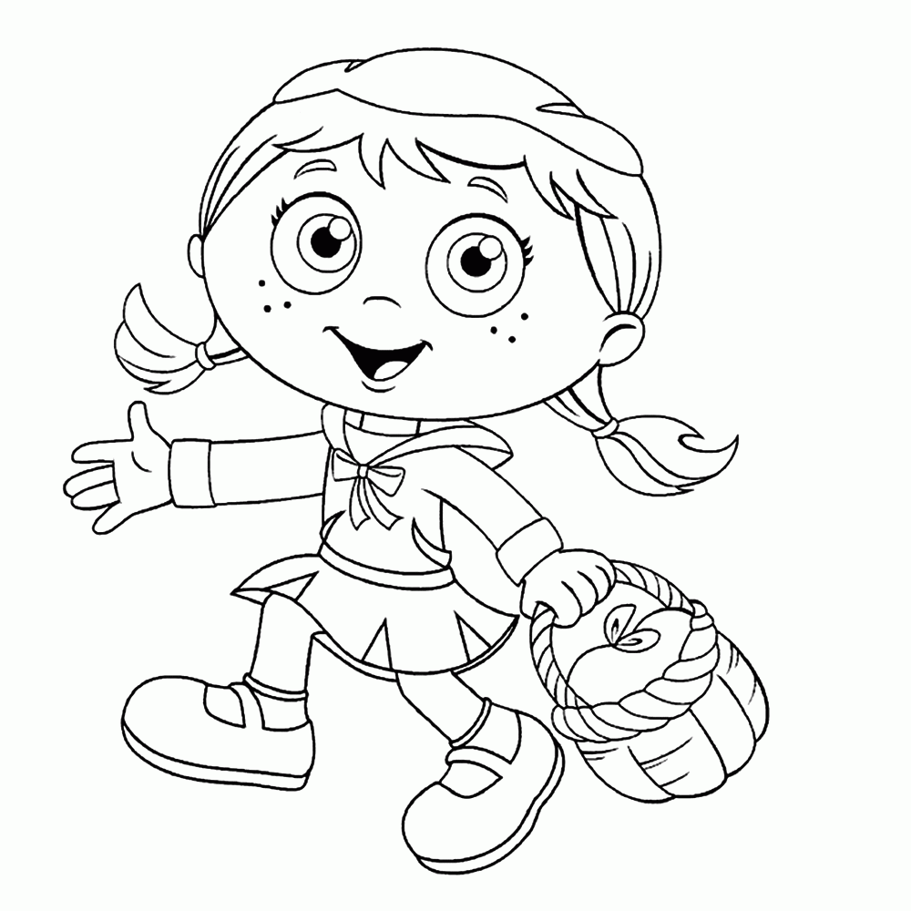 Super Why Coloring Pages Printable