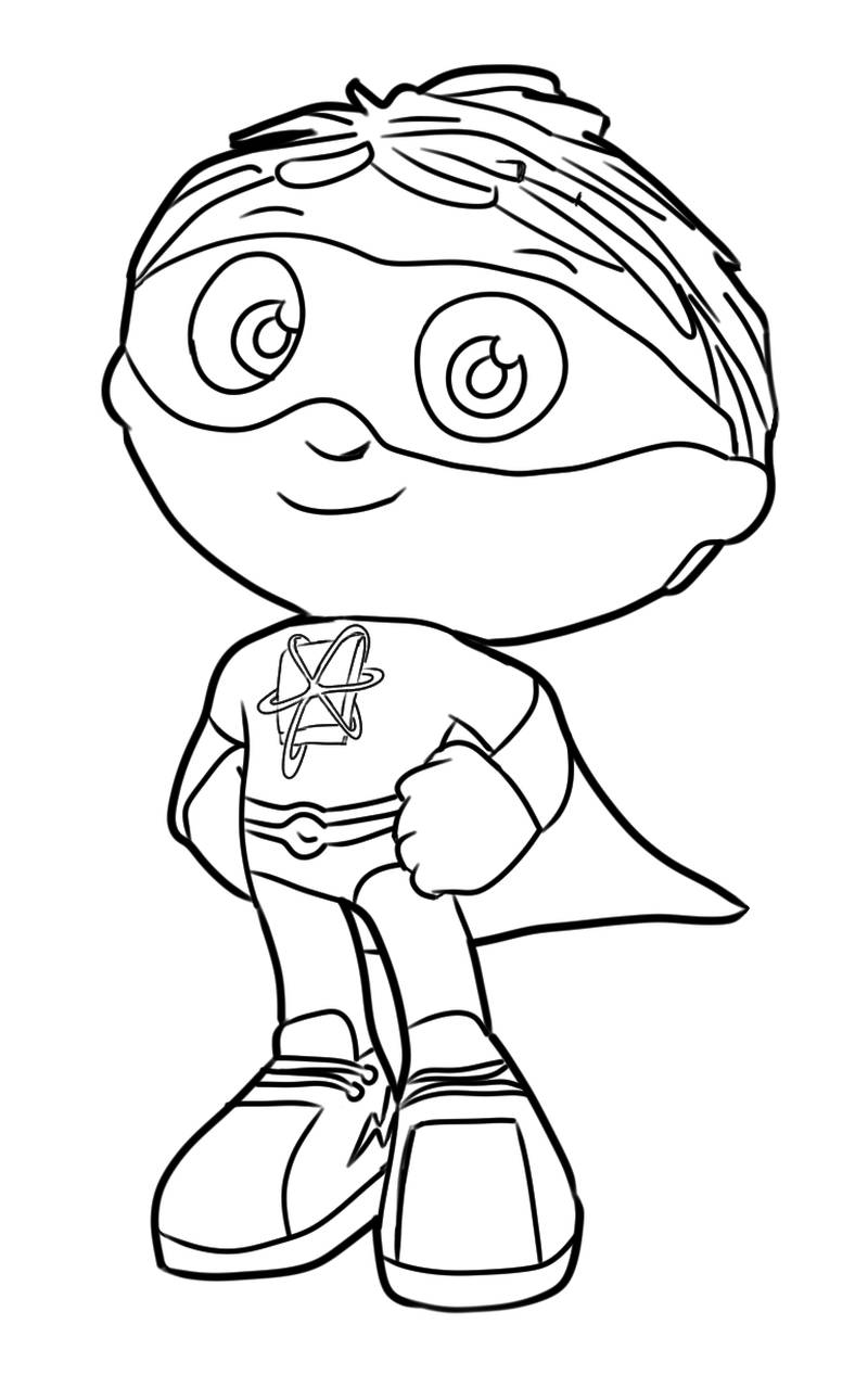 Super Why Coloring Pages PDF Free Download Coloringfolder