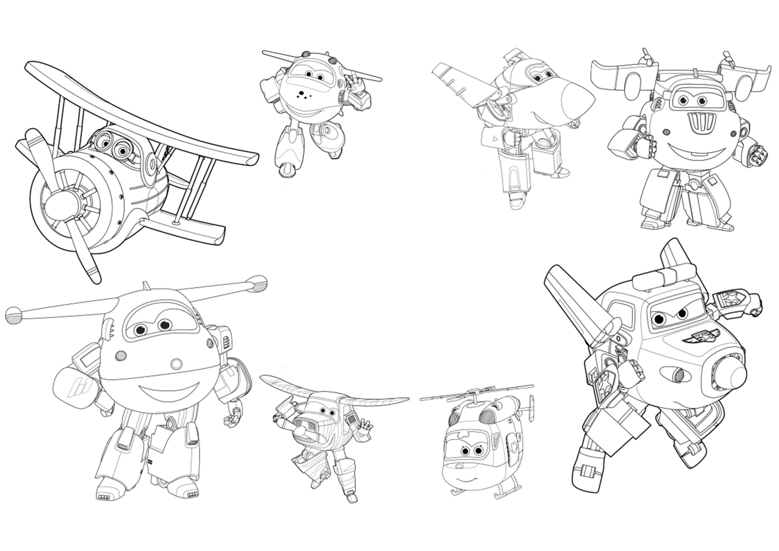 Printable Super Wings Coloring Pages