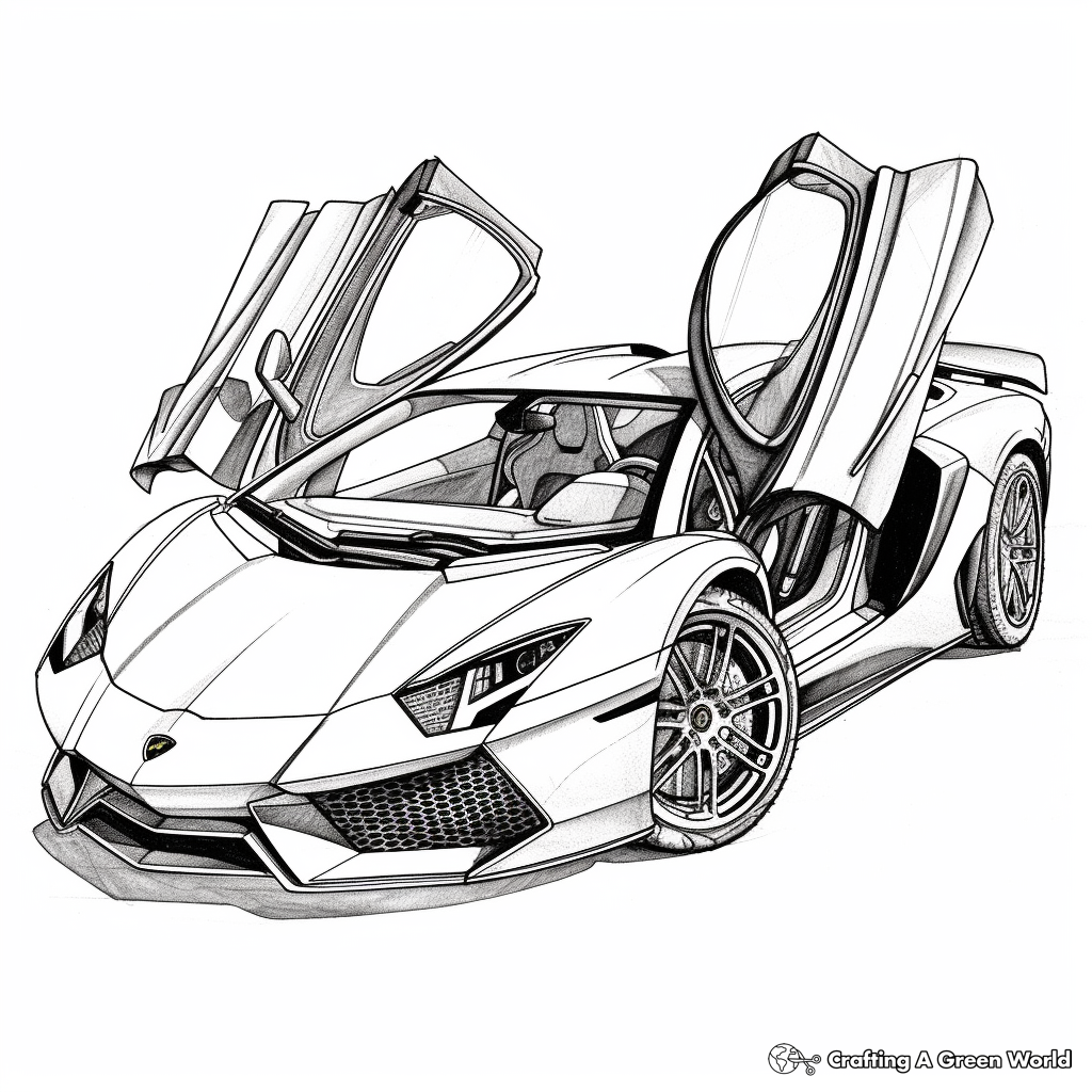 Supercar Coloring Pages Free Printable 