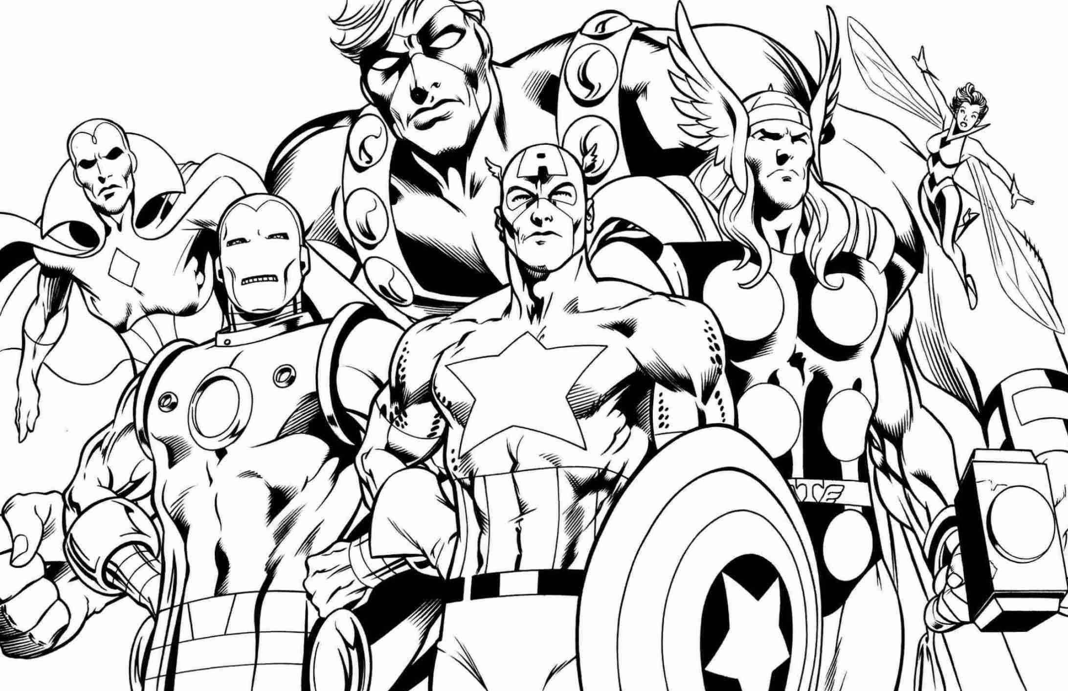 Superhero Printable Coloring Pages