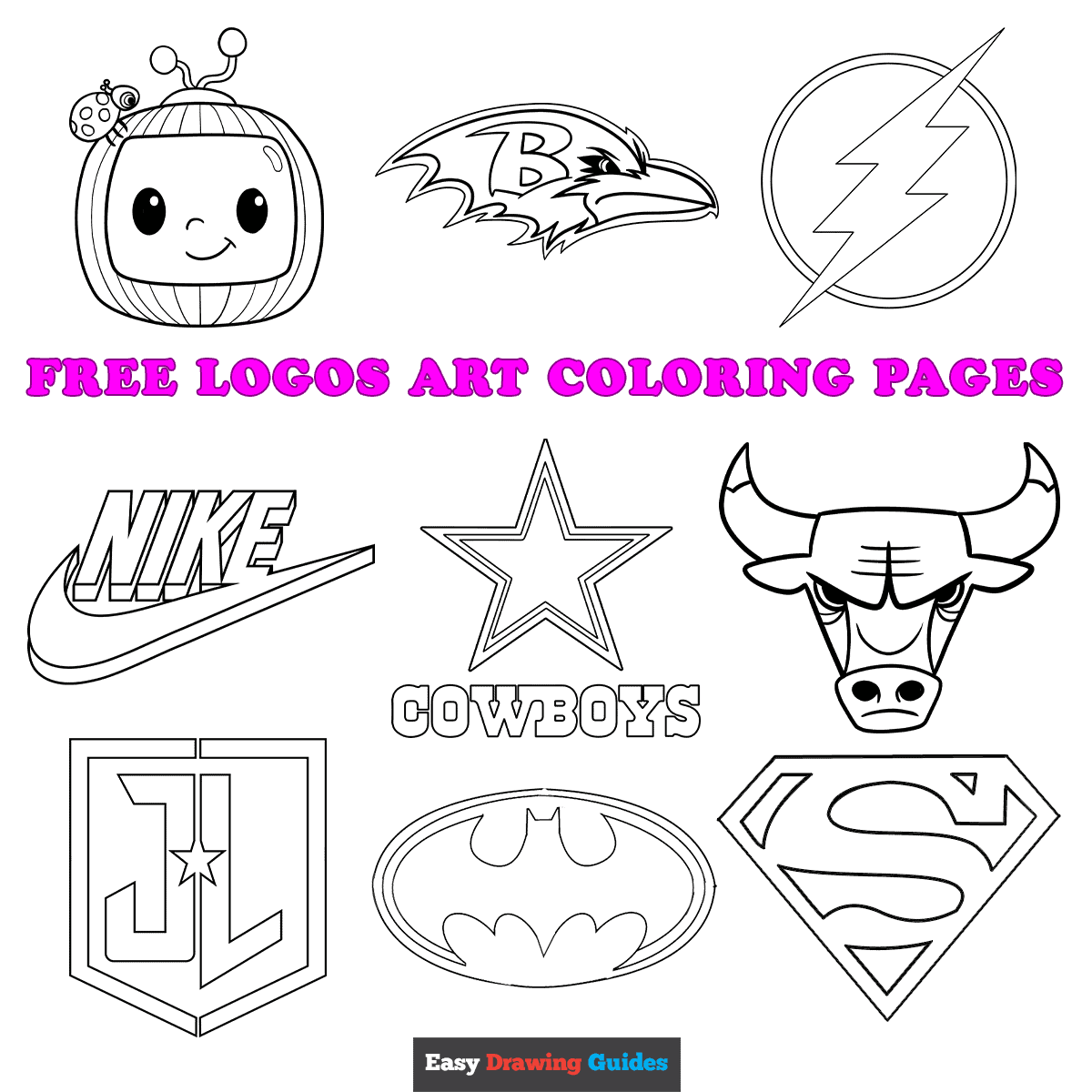 Superhero Symbols Coloring Pages