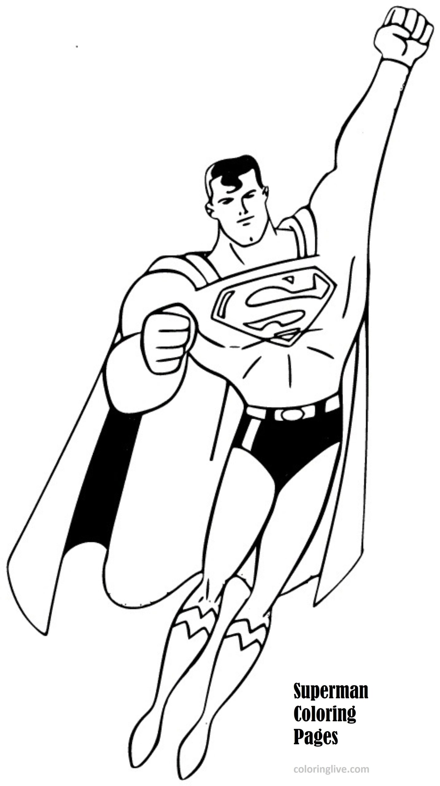 Superman Coloring Pages 16 Printable Sheets Simple To Draw Easy For Kids ColoringLive