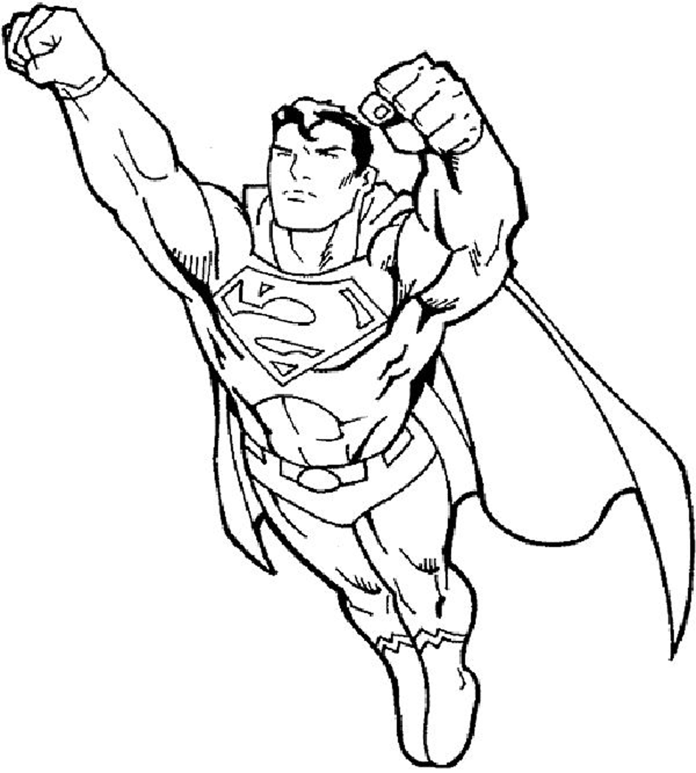 Superman Printable Coloring Pages