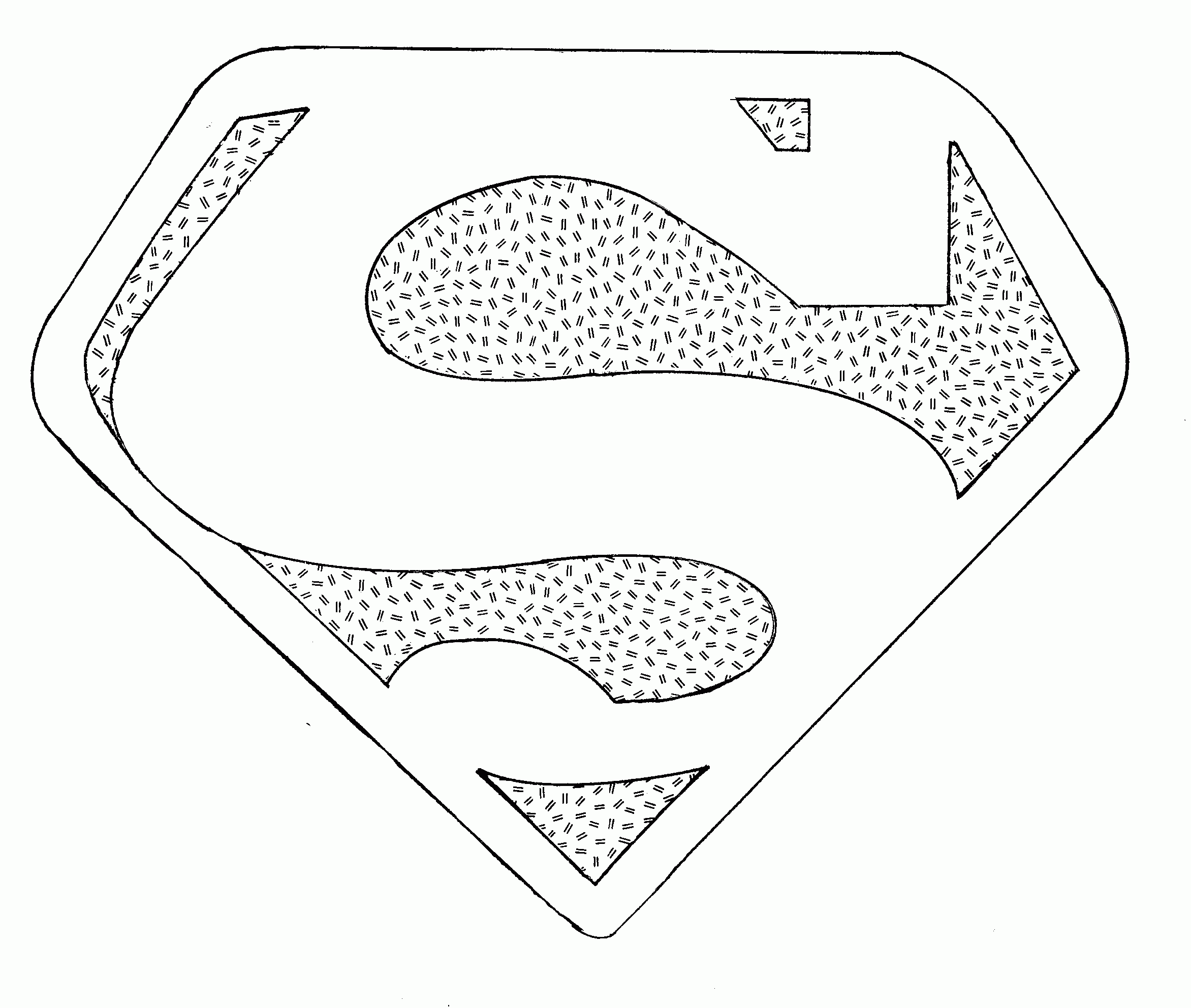 Superman Logo Coloring Pages