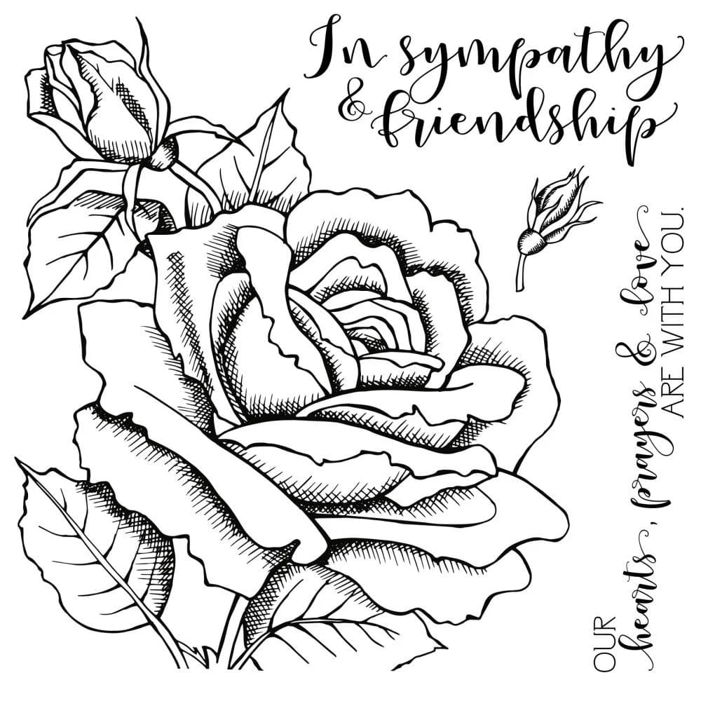 Sympathy Printable Coloring Page Download Print Or Color Online For Free