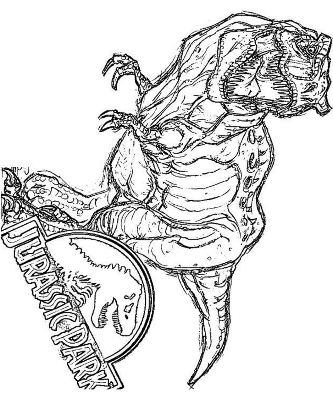 T Rex Coloring Page Printable