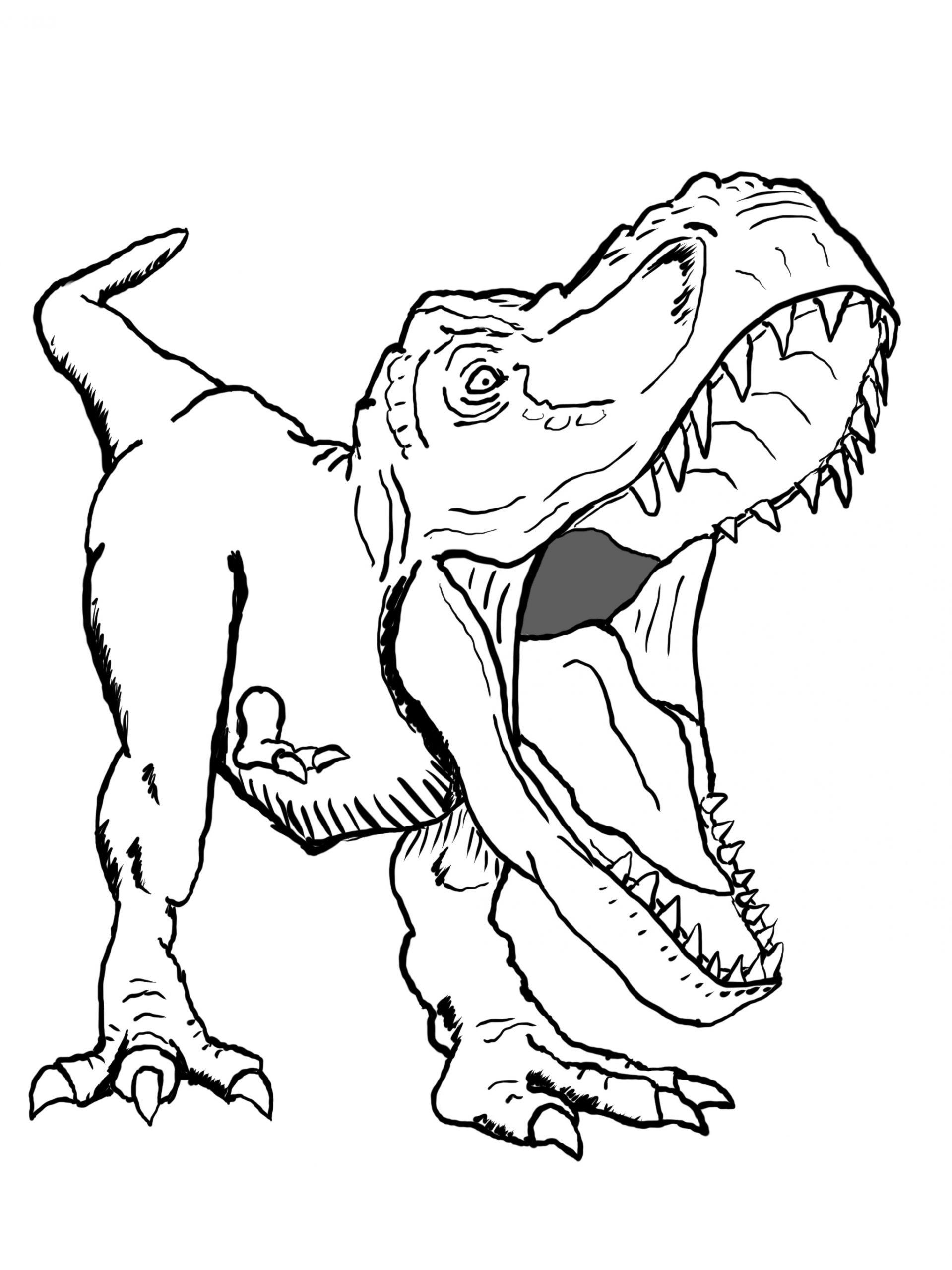 T Rex Coloring Pages Printable