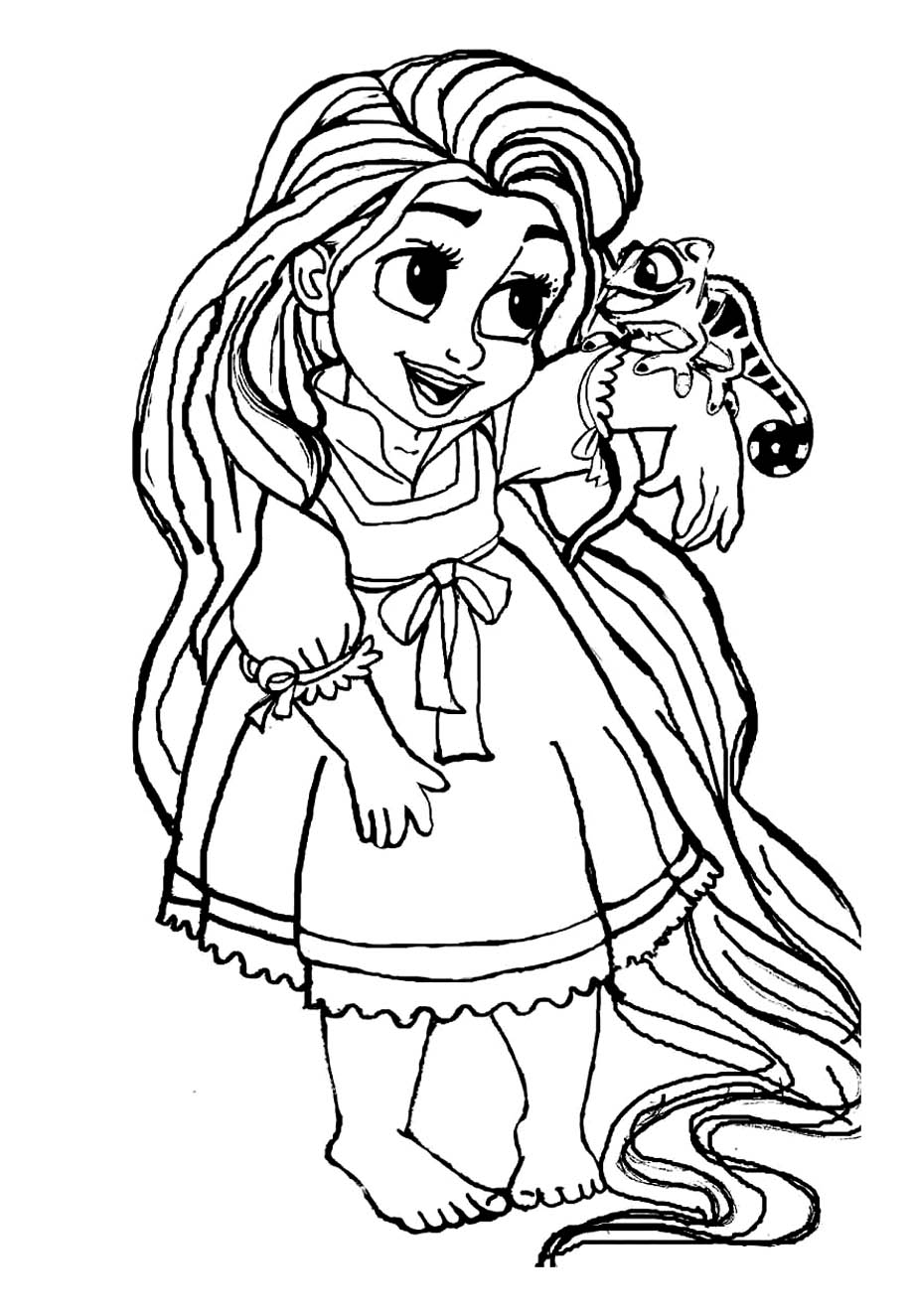 Tangled To Print For Free Tangled Coloring Pages For Kids