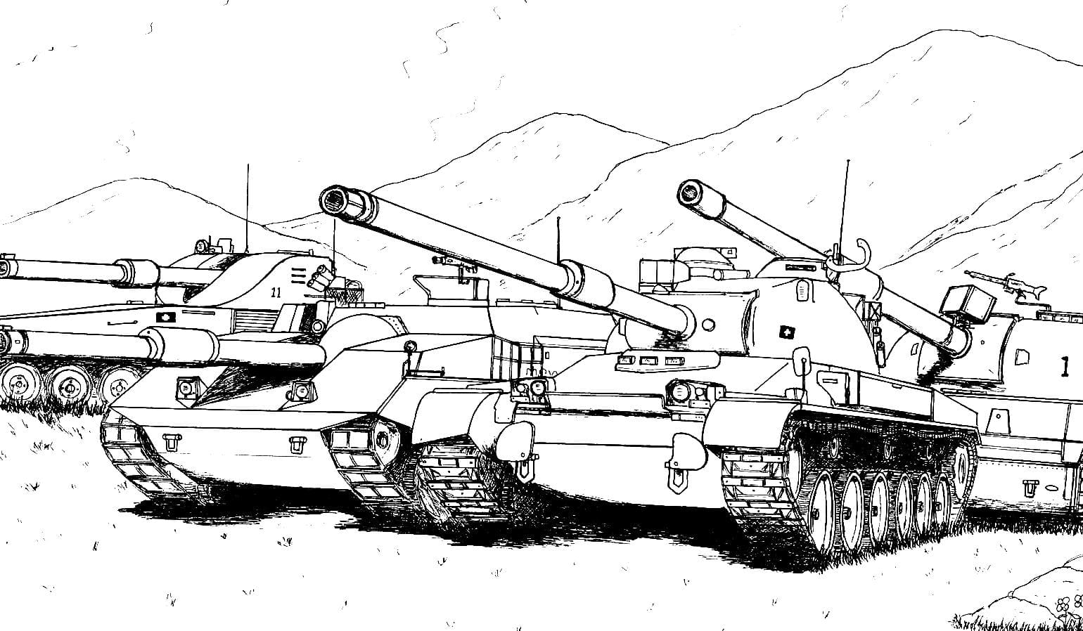 Tank Coloring Pages Printable
