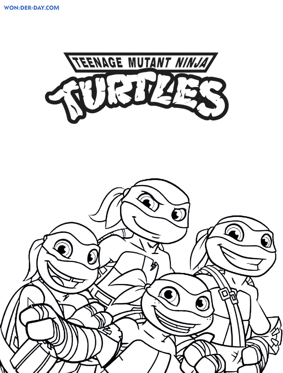 Printable Ninja Turtle Coloring Pages