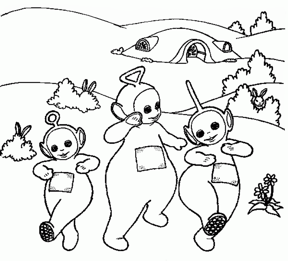 Teletubbies Coloring Pages To Download And Print For Free