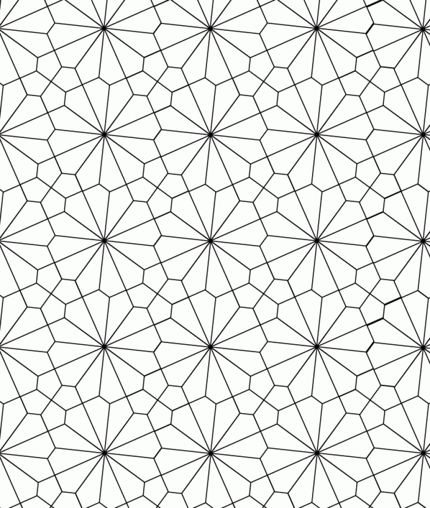 Tessellation Coloring Pages Printable