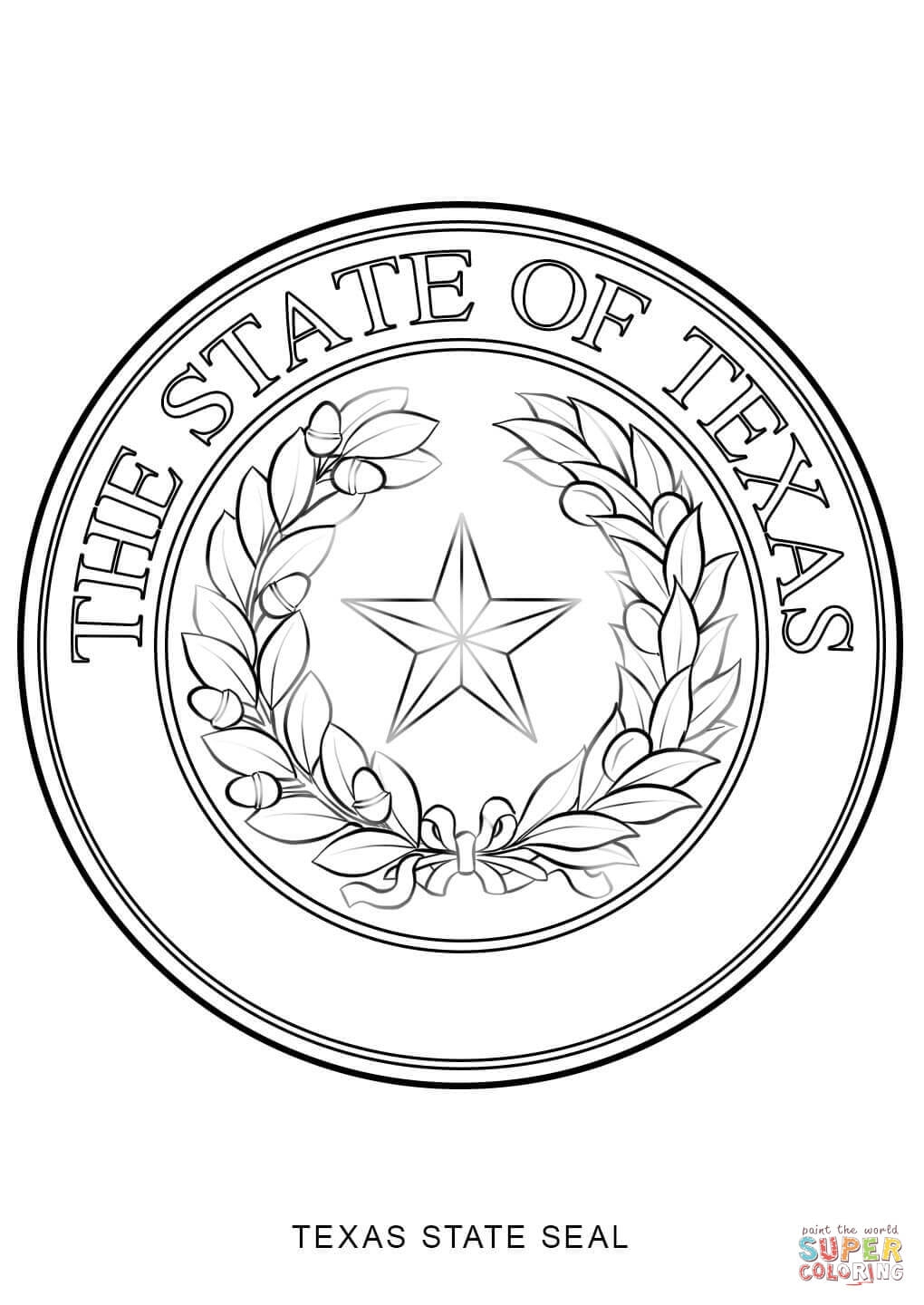 Texas Coloring Pages Printable
