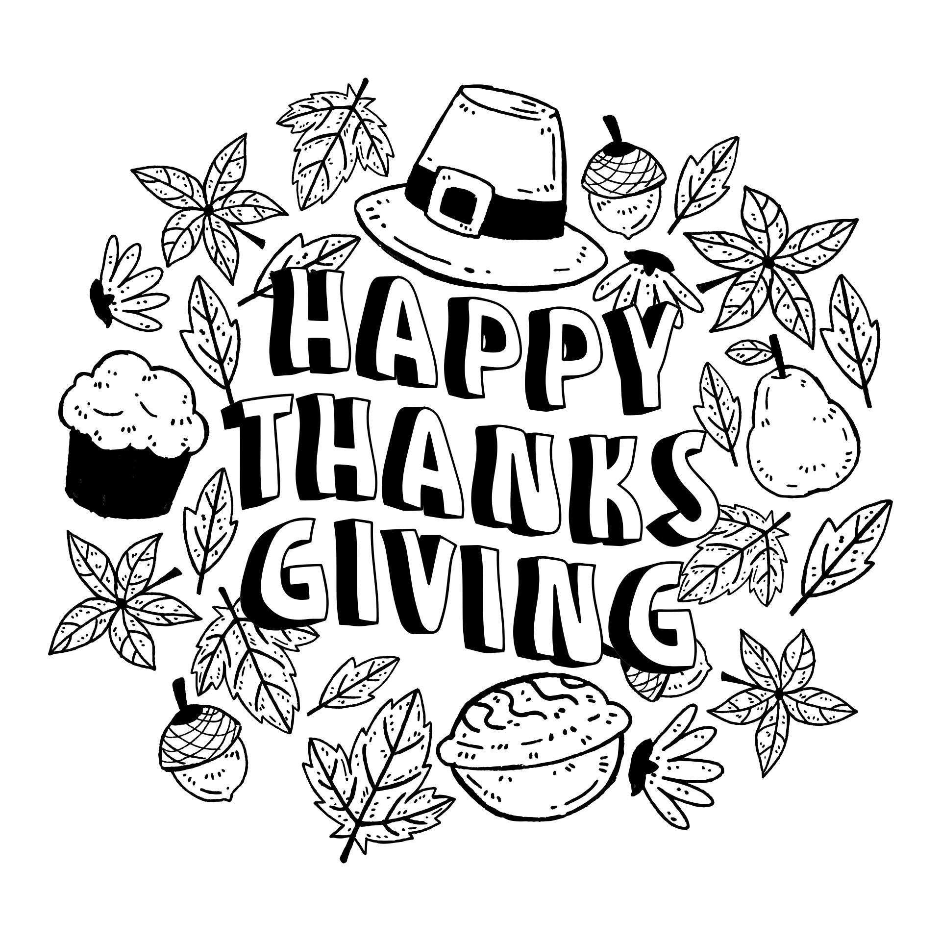 Thanksgiving Coloring Pages 10 Free PDF Printables Printablee