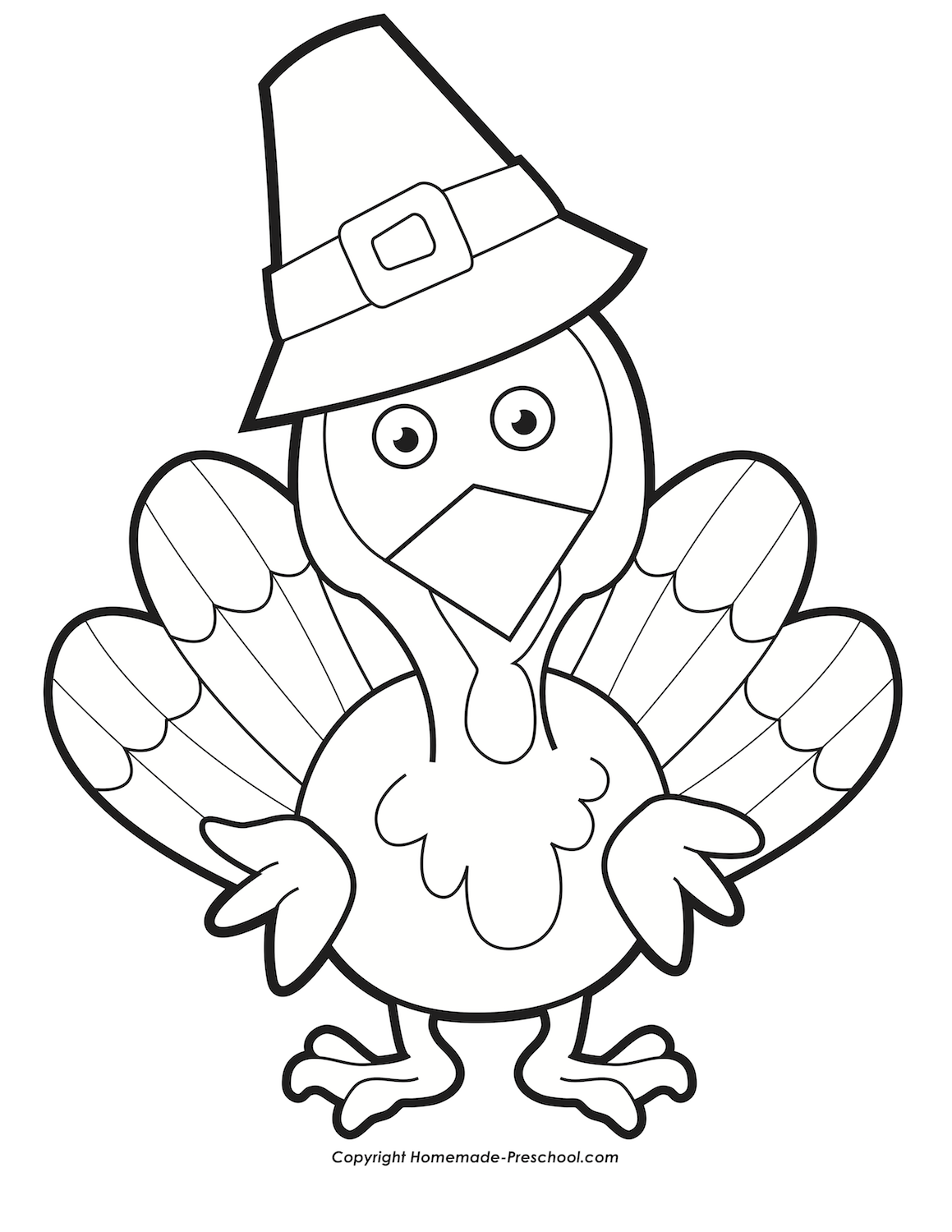 Printable Preschool Thanksgiving Coloring Pages