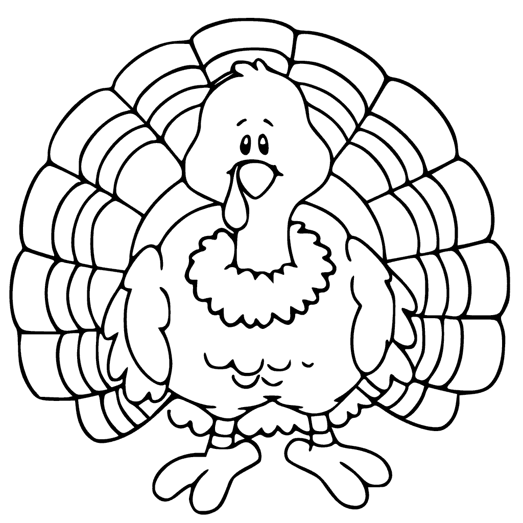 Thanksgiving Turkey Coloring Pages Sketch Coloring Page
