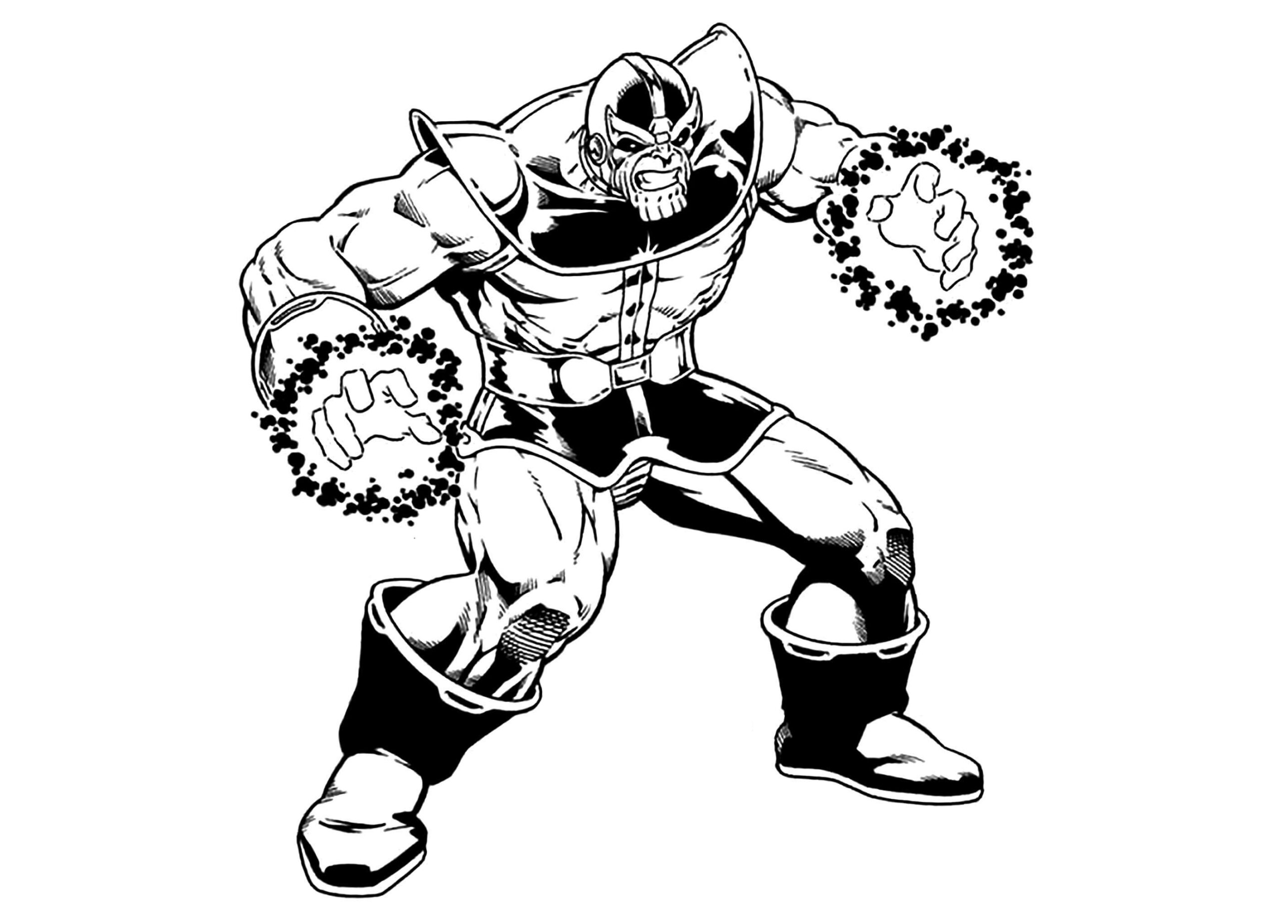 Thanos Coloring Pages Printable