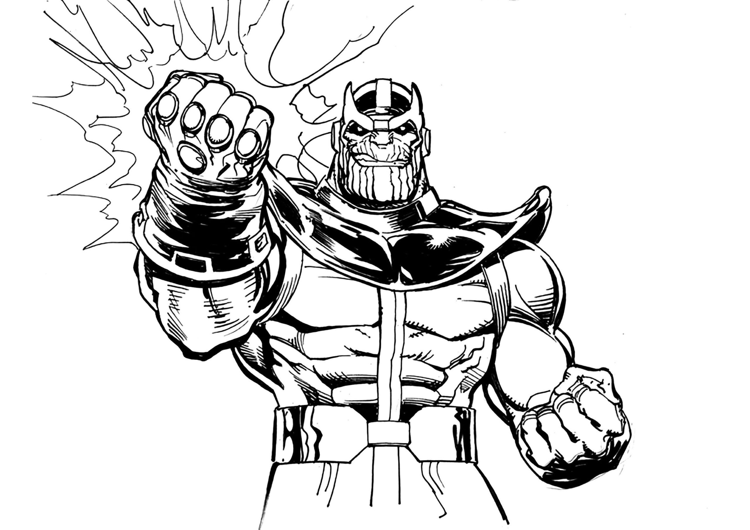 Free Printable Thanos Coloring Pages