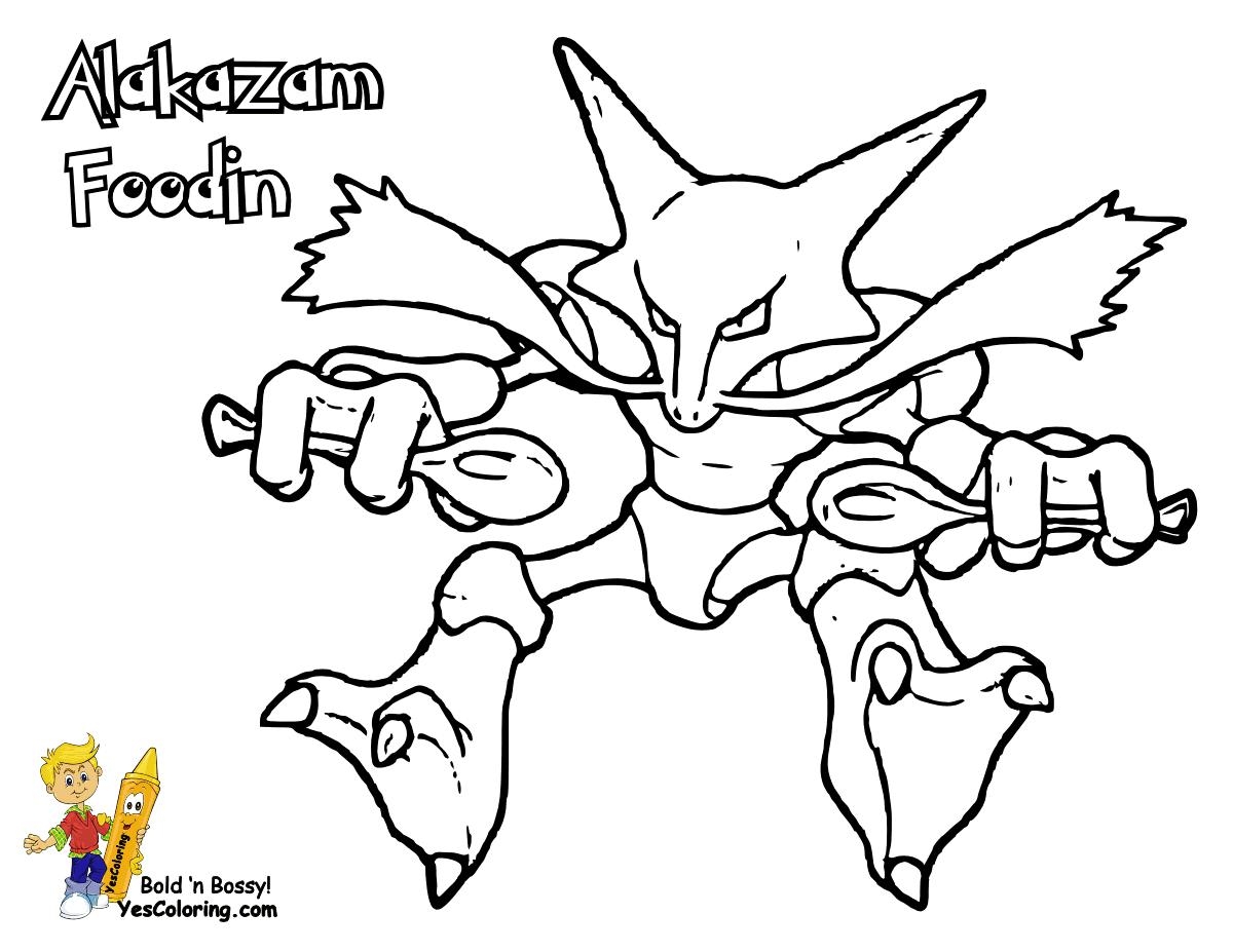 The Best Free Alakazam Coloring Page Images Download From 21 Free Coloring Pages Of Alakazam At