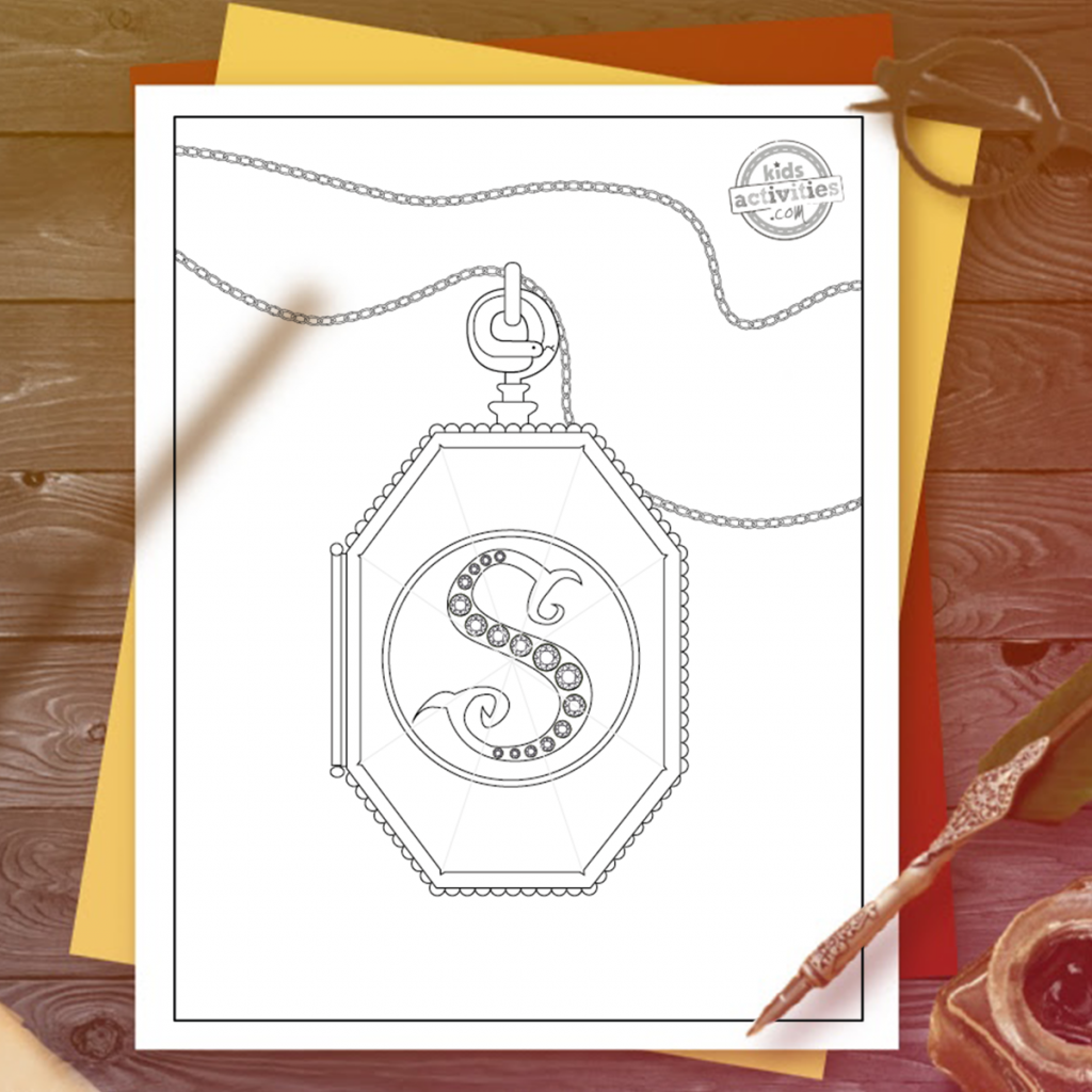 Slytherin Coloring Page Printable
