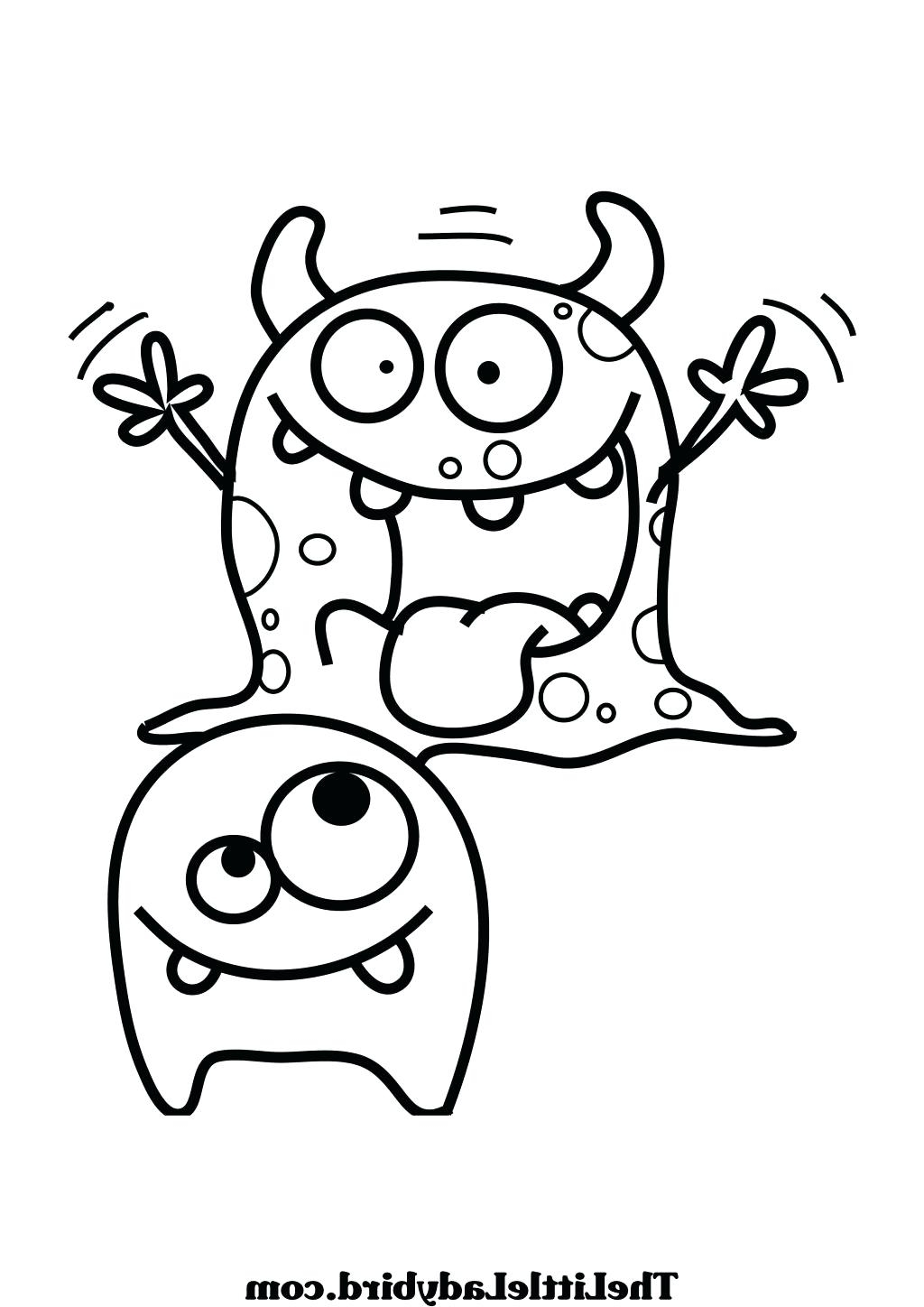 Monster Coloring Pages Printable