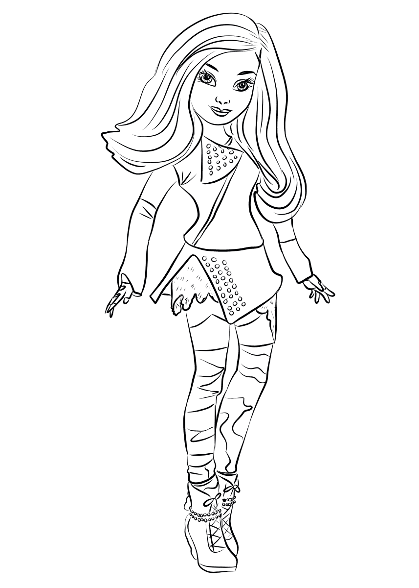 Descendants Printable Coloring Pages