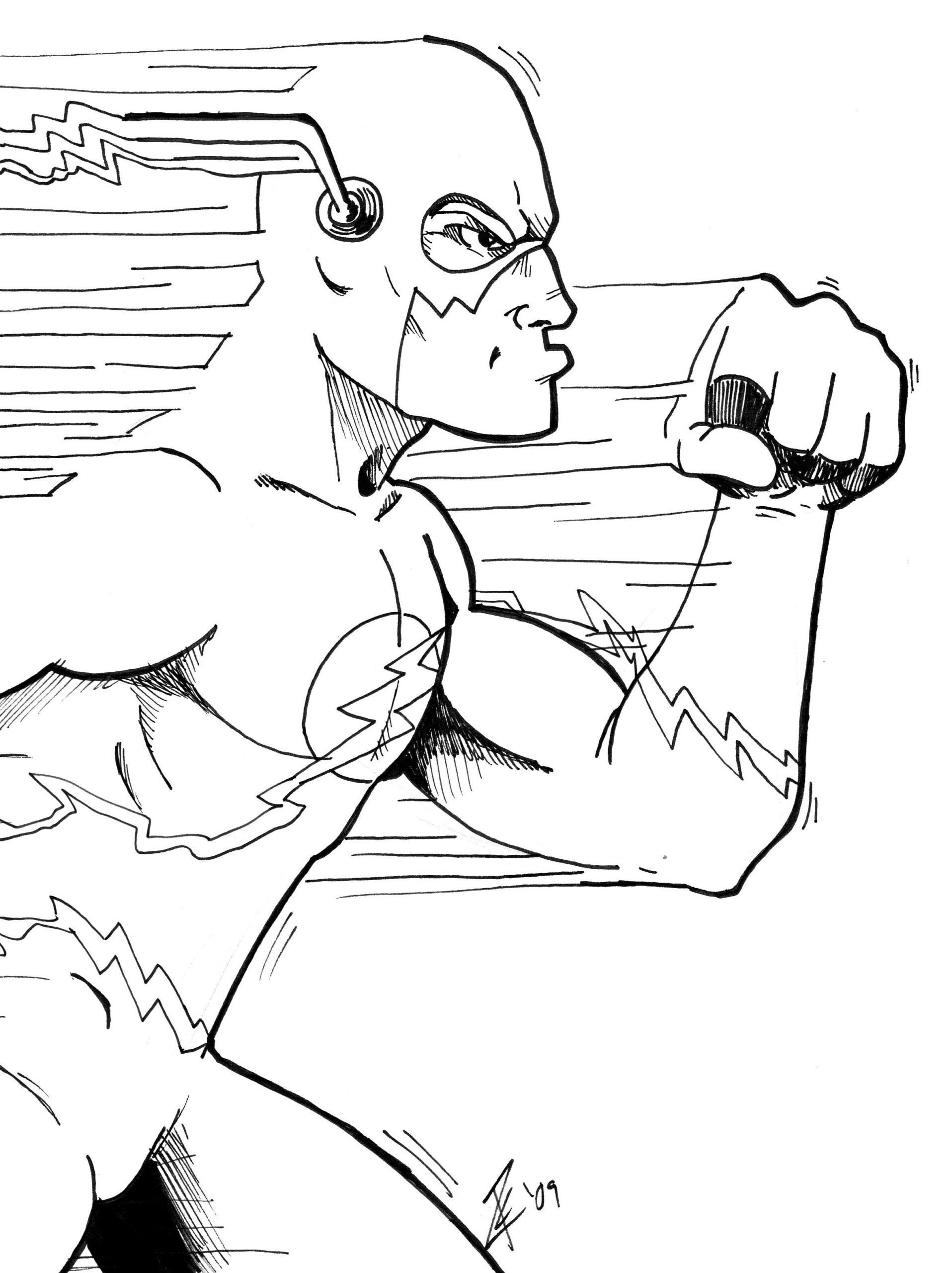 The Flash Coloring Pages Coloring Home