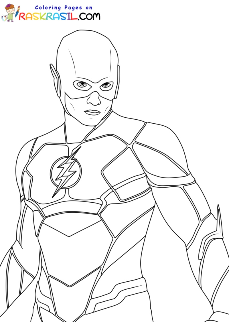 Printable Coloring Pages The Flash