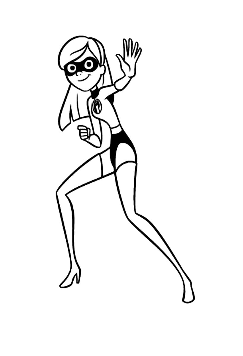 The Incredibles Coloring Page To Print The Incredibles Coloring Pages For Kids