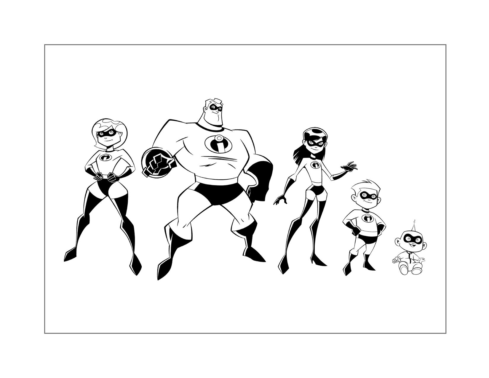 The Incredibles Coloring Pages Printable Coloring Pages FREE