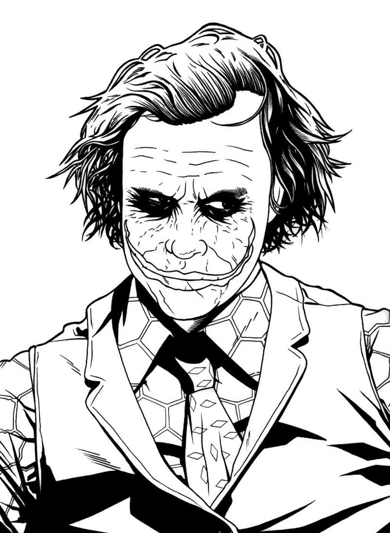 Joker Coloring Pages Printable