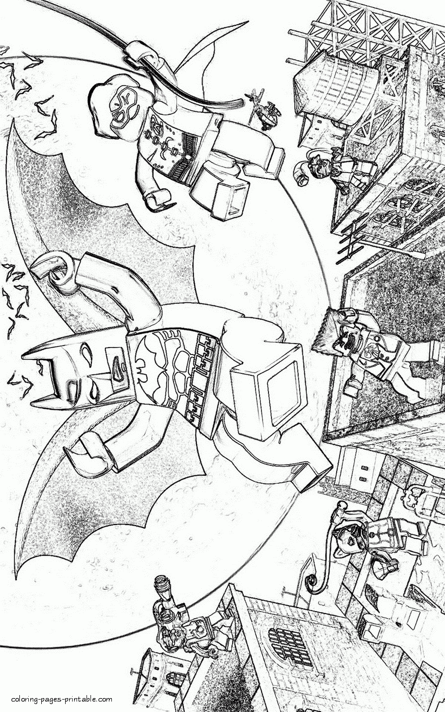 Printable Batman Lego Coloring Pages