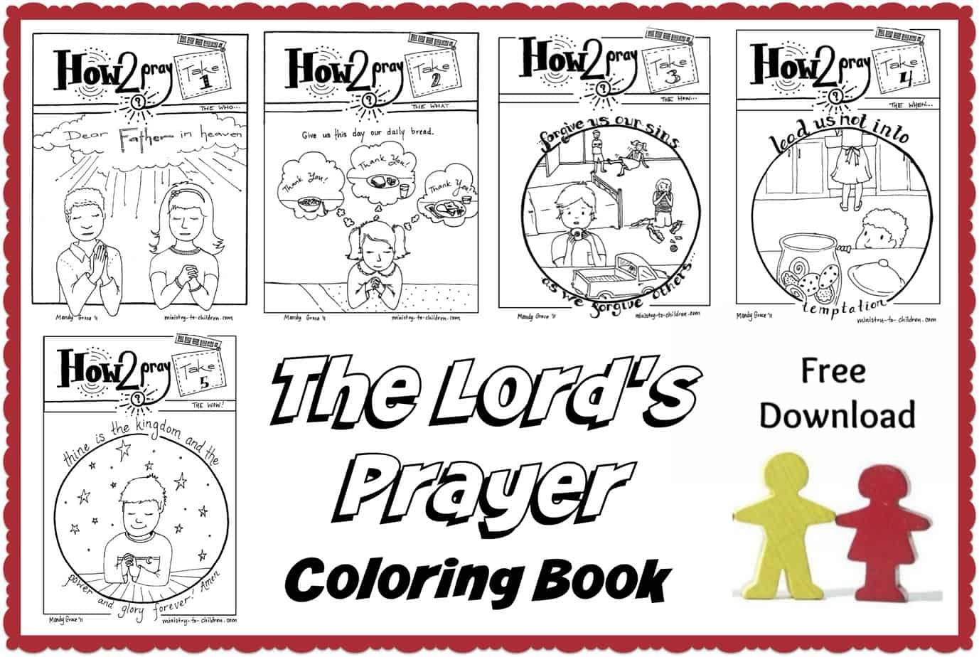 Printable Coloring Page Lords Prayer