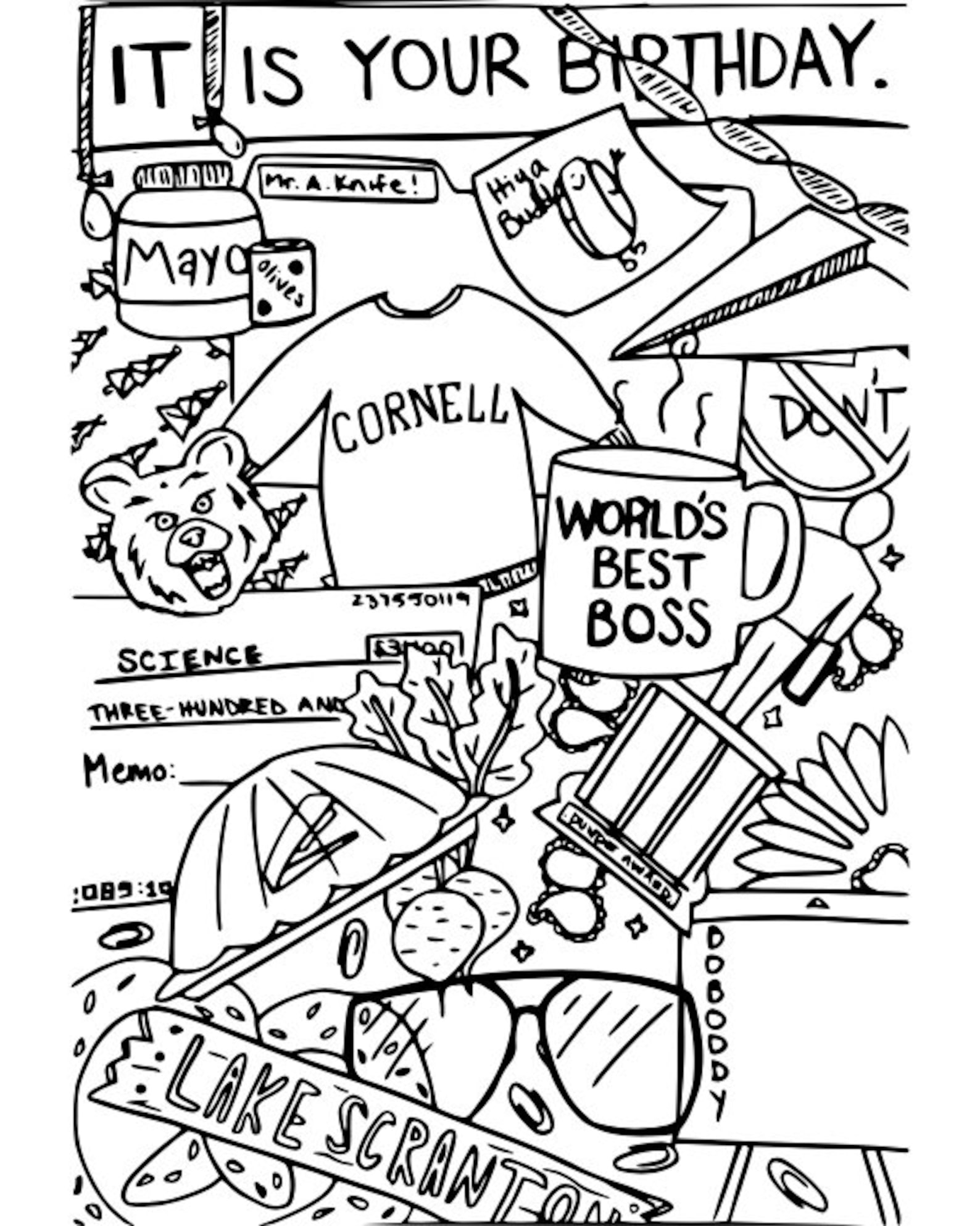 The Office Coloring Pages Coloring Pages