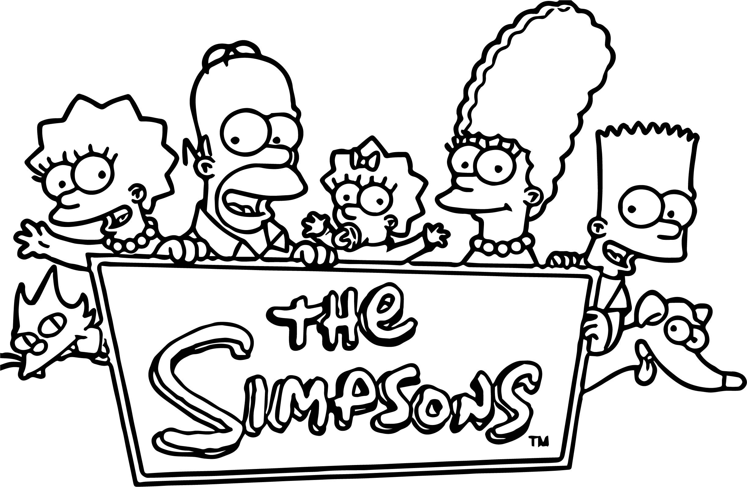 Simpsons Printable Coloring Pages