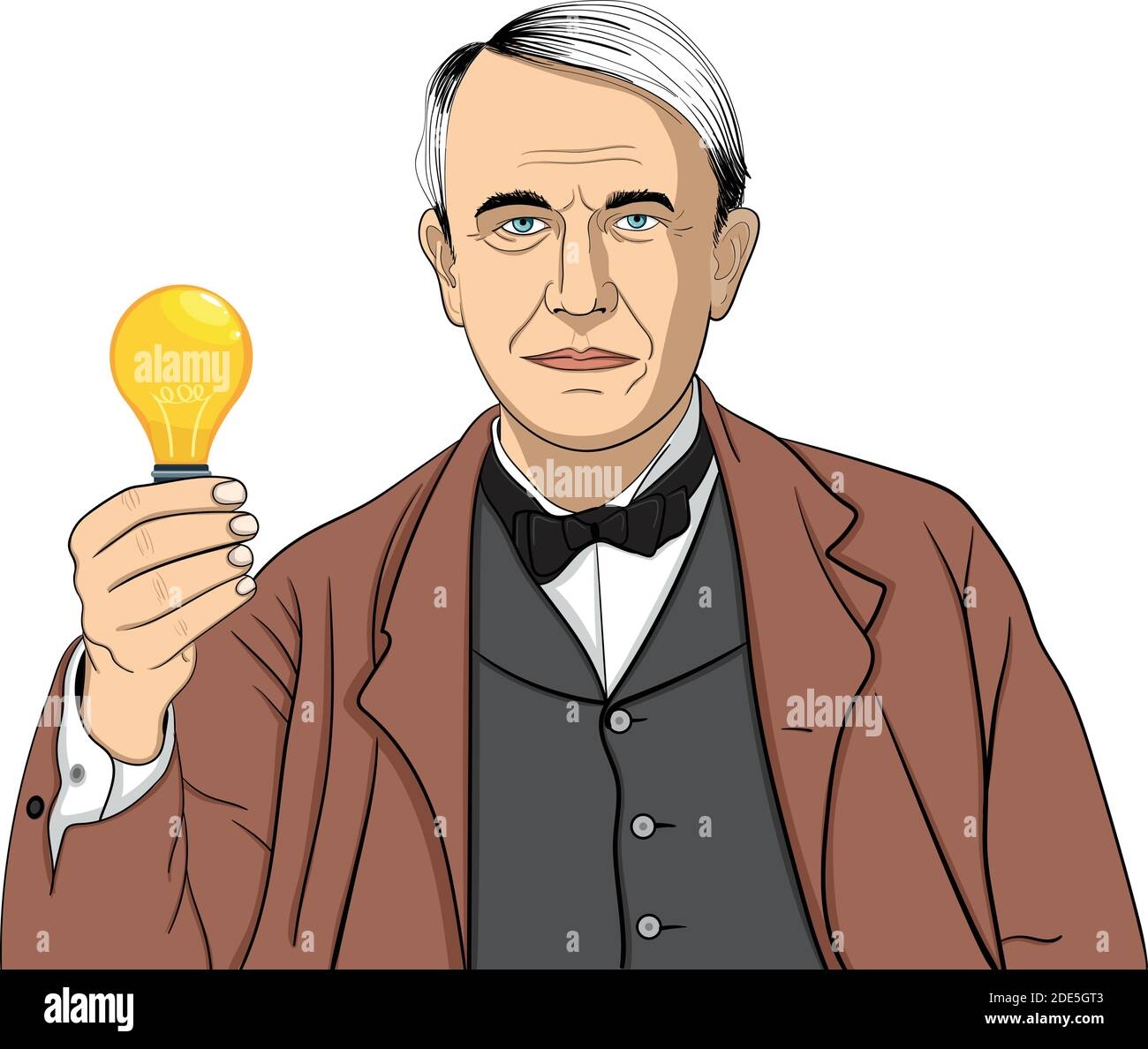 Thomas Alva Edison Coloring Page Free Printable Coloring 53 OFF