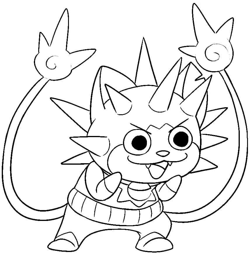 Thornyan From Yo Kai Watch Coloring Page Download Print Or Color Online For Free