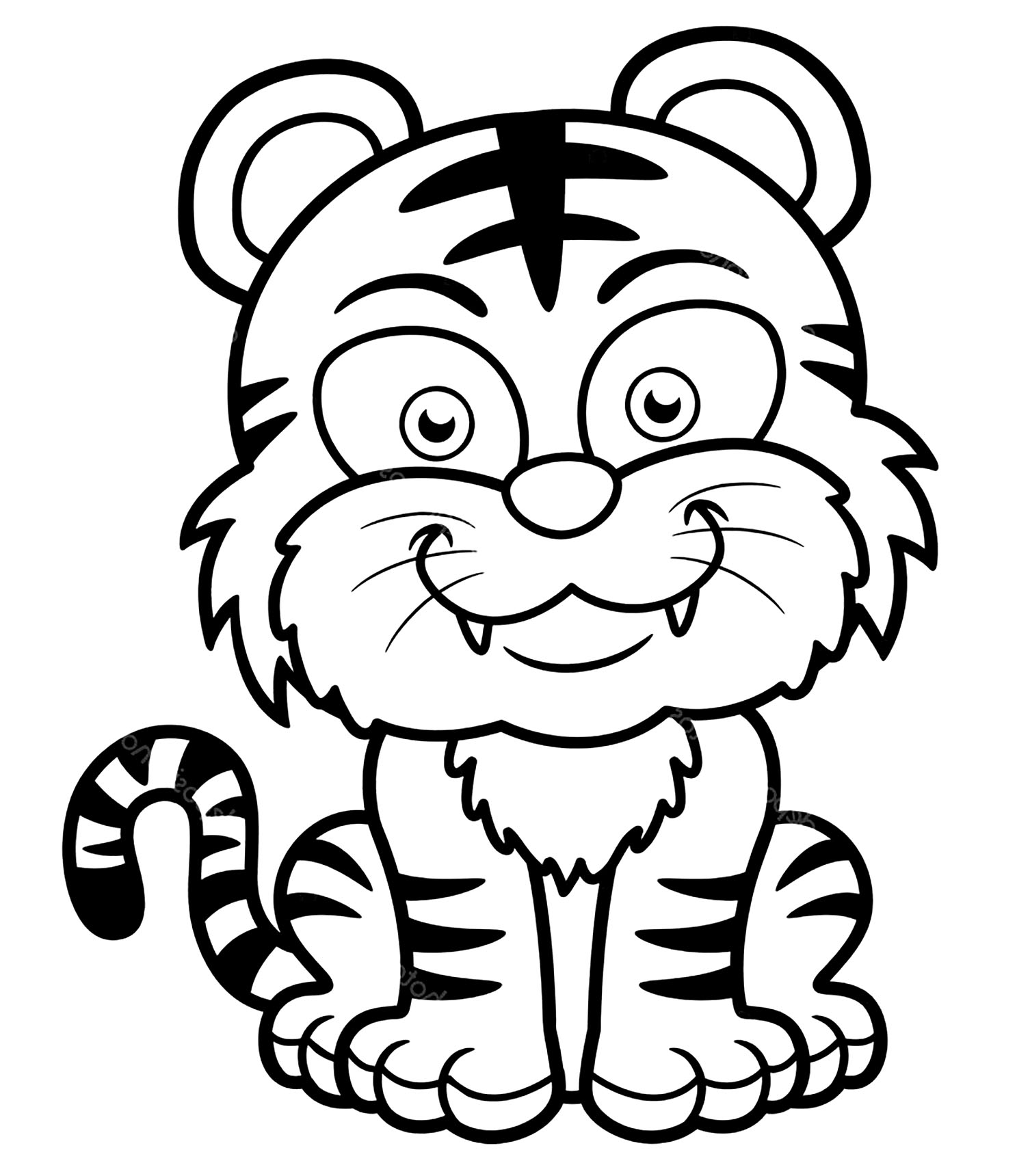 Tiger Coloring Pages Free Printable